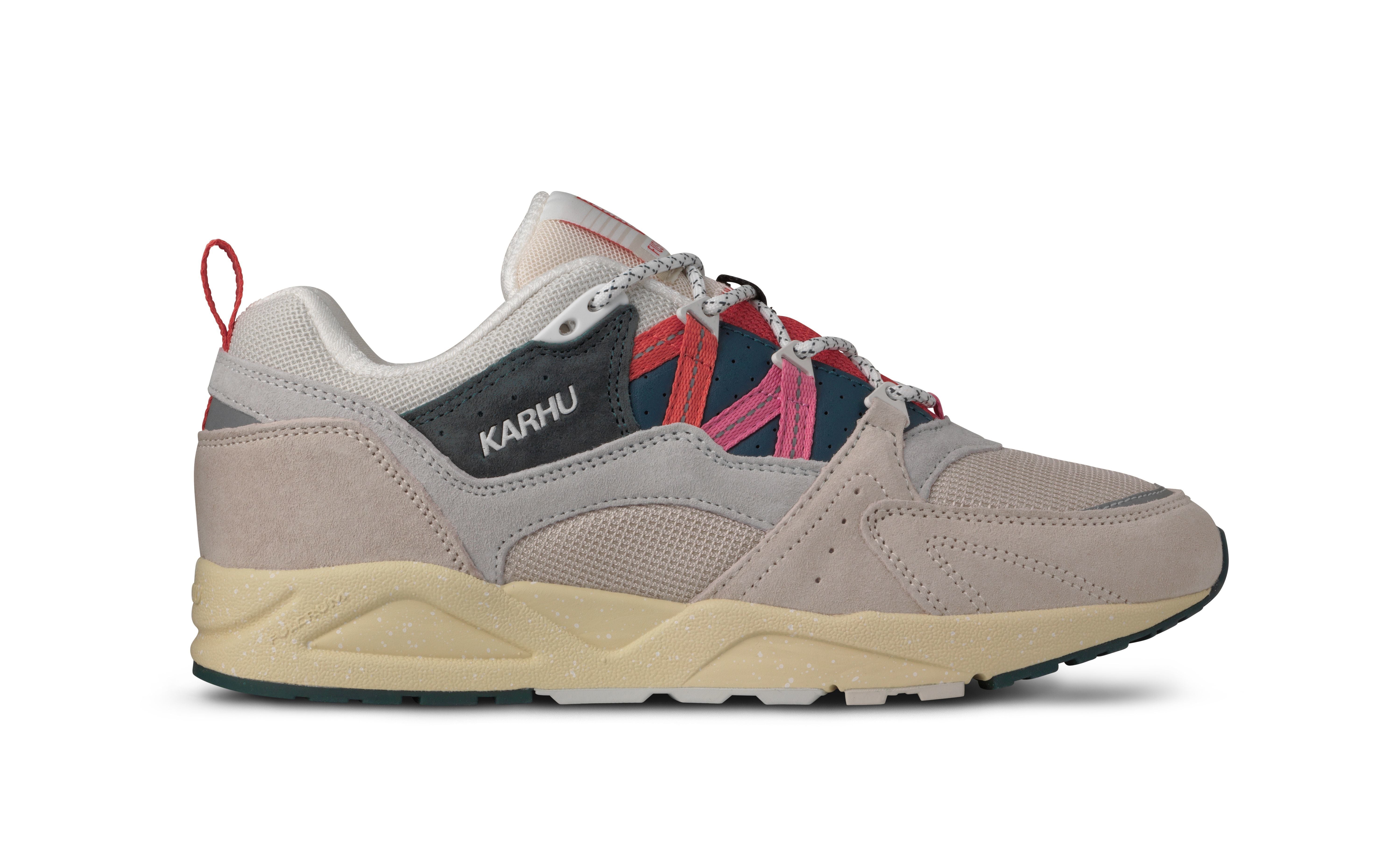 FUSION 2.0 Whitecap Gray & Cayenne Running Shoes - Lightweight Athletic Sneakers for Men & Women | Perfect for Jogging, Gym Workouts & Daily Wear