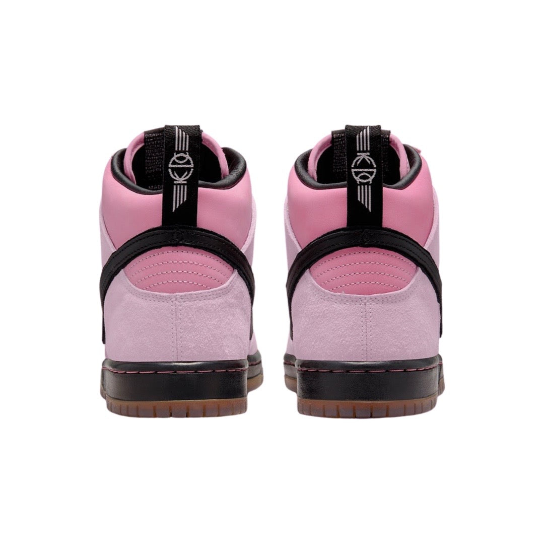Nike Dunk Hi Retro KCDC Elemental Pink Black Sneakers - Vintage Basketball Shoes for Men & Women - Perfect for Streetwear, Skateboarding & Casual Fashion