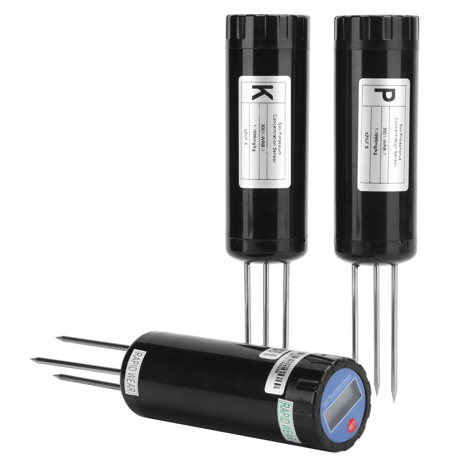 Digital Soil Tester Kit - 0.1 Level Resolution NPK Nutrient Meter with High Sensitivity Probe & Silver Case | Intelligent Plant Fertilizer Soil pH Tester for Gardening, Farming, Indoor/Outdoor Plants