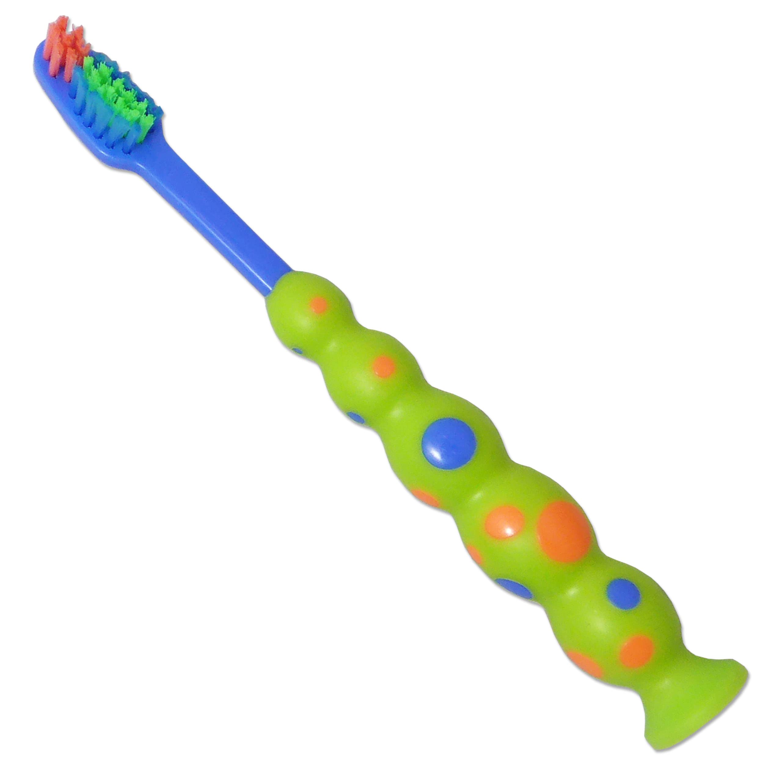 20 Pack Kids Toothbrushes with Suction Cup Base - Soft Bristles for Children's Dental Care - Perfect for Home, School, and Travel Use