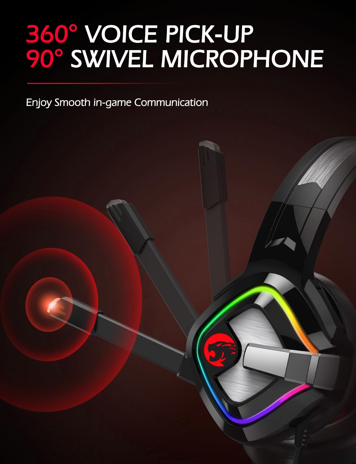 ZIUMIER Gaming Headset with Noise Canceling Microphone & Stereo Surround Sound - Wired 3.5mm Headphones for PC, PS4, PS5, Xbox One, Xbox Series X/S, Nintendo Switch - Perfect for Competitive Gaming & Online Chat
