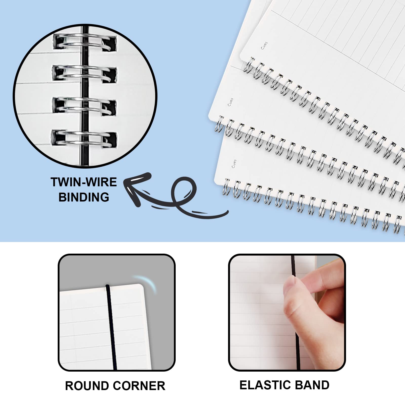 Spiral Notebooks 3-Pack - 5.4