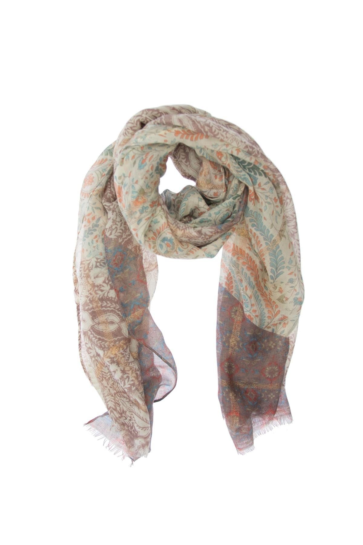 Stylish Paisley Print Scarf for Women - Lightweight Spring & Summer Fashion Accessory - Perfect for Office, Travel, and Outdoor Activities