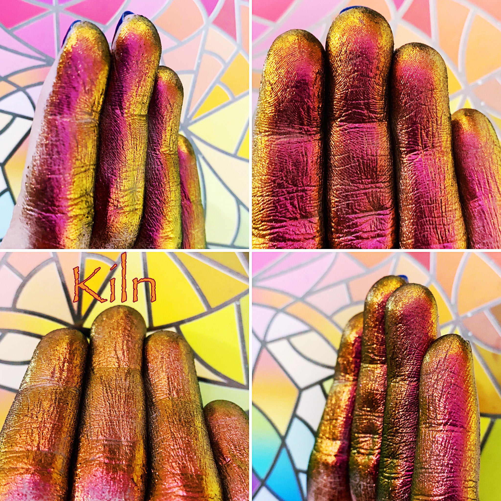 Kiln | Multichrome Jewelled Eyeshadow Palette - Long-Lasting, Highly Pigmented for Day & Night Makeup Looks