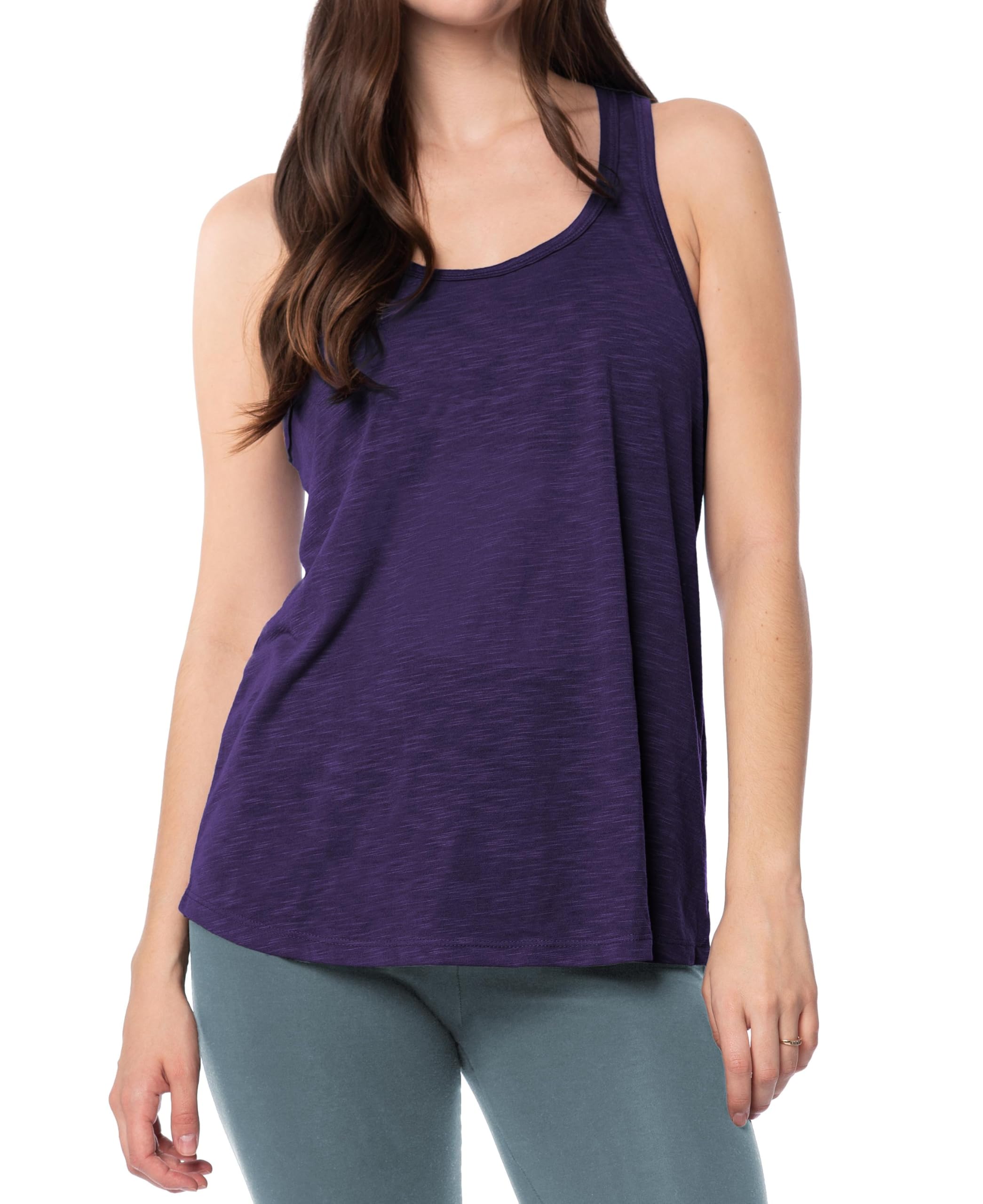 5 Pack Women's Flowy Burnout Racerback Tank Tops - Breathable Workout Shirts for Yoga, Gym & Running - Comfortable Casual Summer Tops for Women