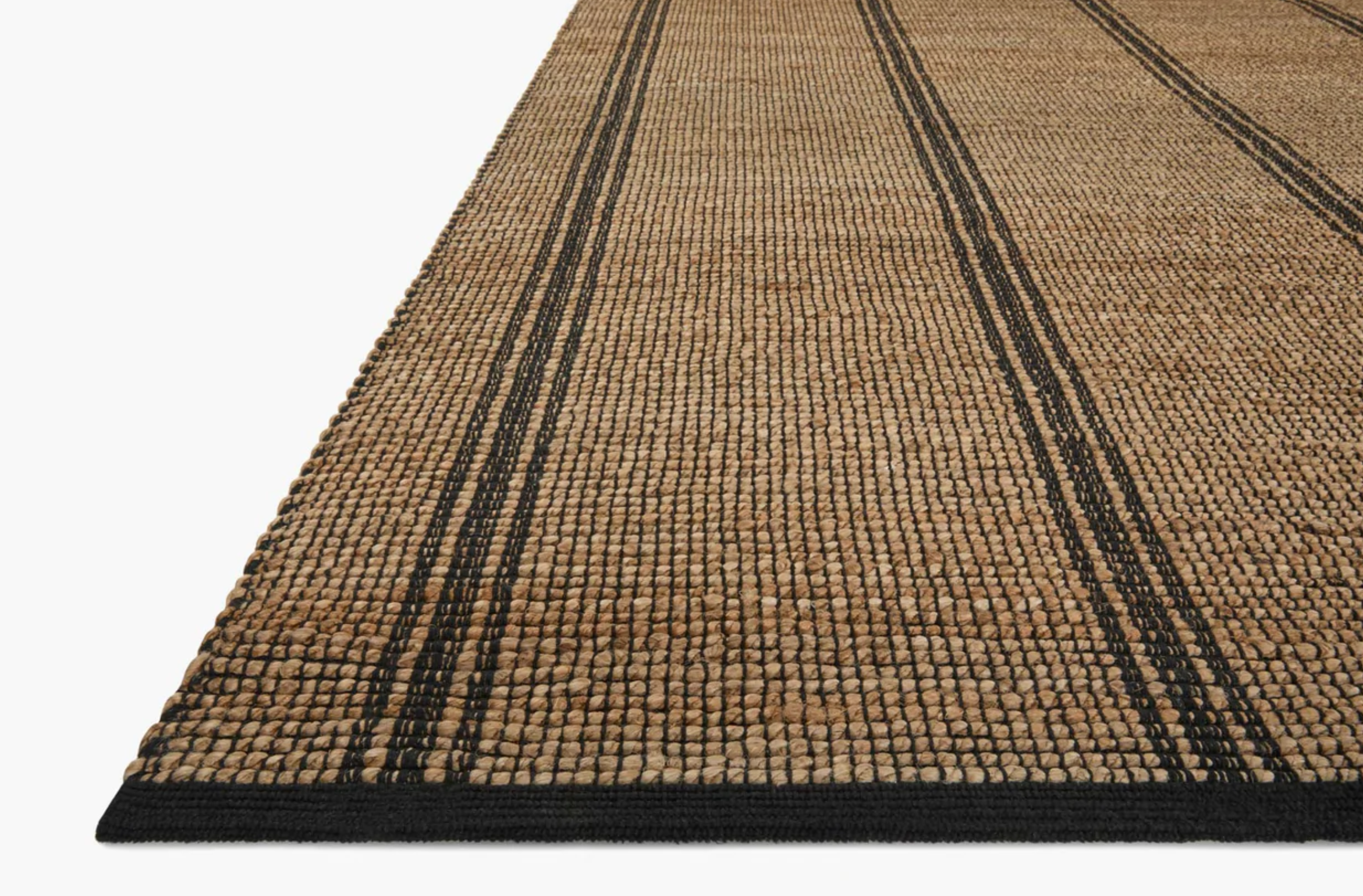 Colton Natural & Black Area Rug - Soft & Durable for Living Room, Bedroom, or Office Decor