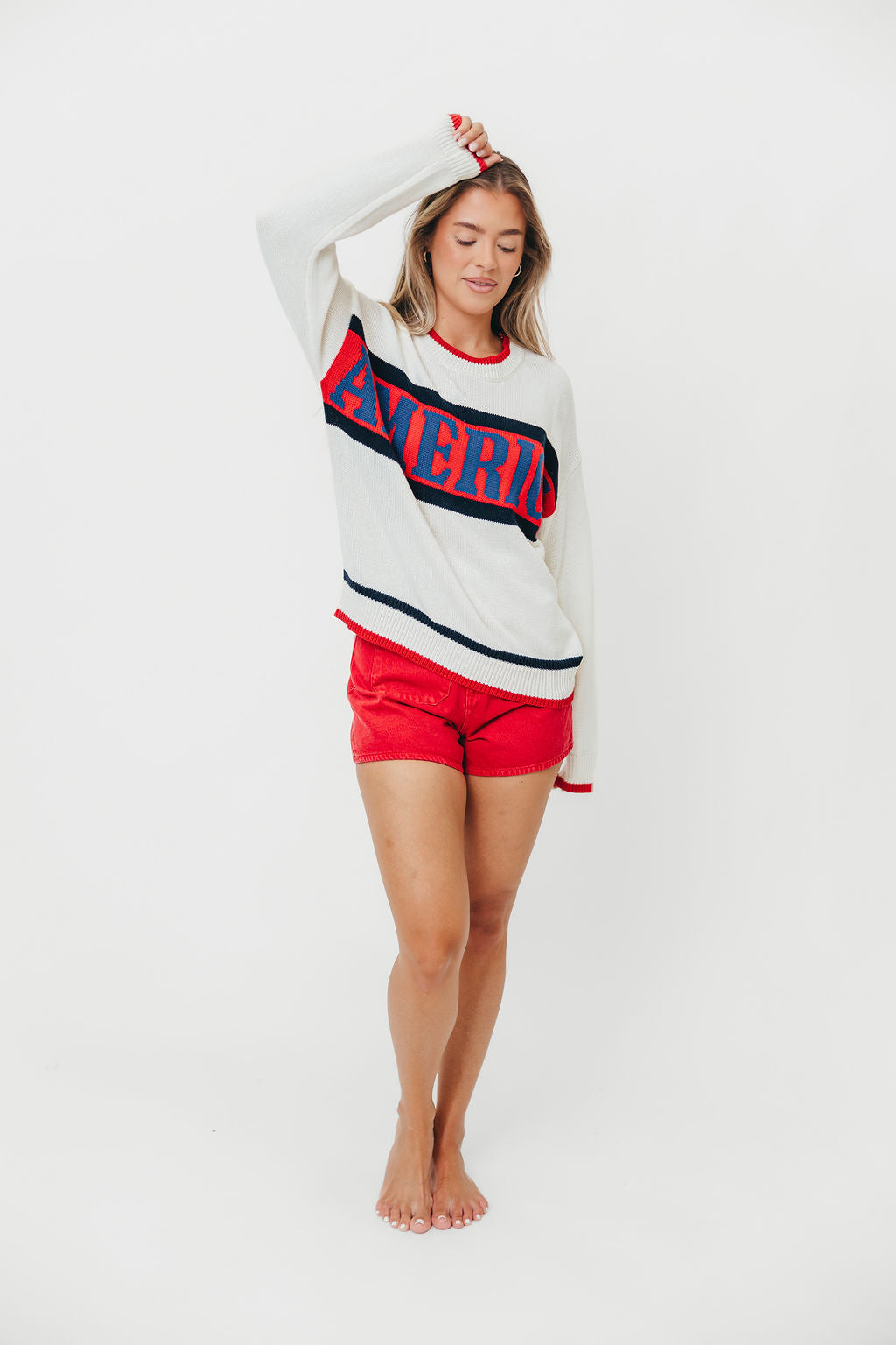 ROLLAS Mirage Shorts with Sailor Pockets - Red Denim High Waist Vintage Style Shorts for Women | Perfect for Summer, Beach, and Casual Outings
