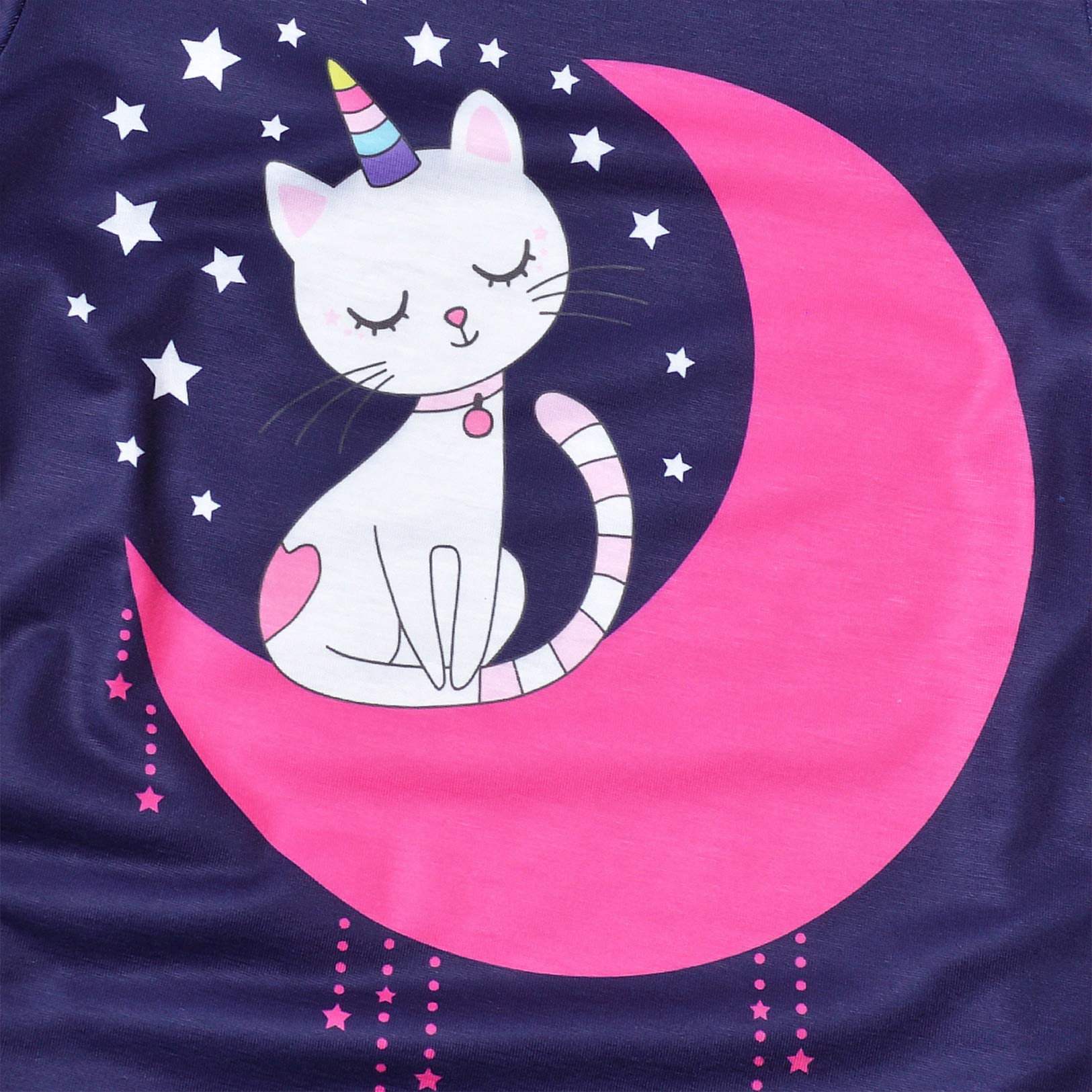 Girls Cotton Pajama Sets - Summer Short Sleeve Sleepwear for Kids & Toddlers - Perfect for Bedtime & Sleepovers