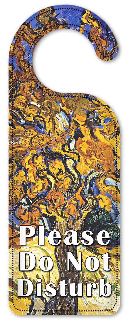 Van Gogh Mulberry Tree Do Not Disturb Door Hanger - Decorative Art Plate for Hotels, Offices & Bedrooms - Perfect Privacy Sign for Spa, Vacation Rental & Home Decor