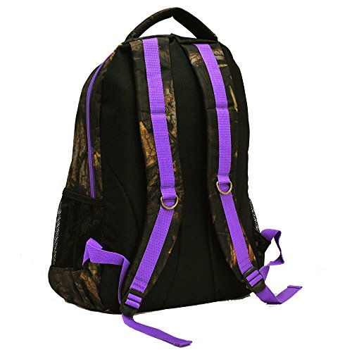 EZ Tote RealTree Camo Hunting Backpack - 5 Colors (Purple Trim) - Durable Waterproof Hunting Pack for Outdoor Adventures, Camping & Hiking