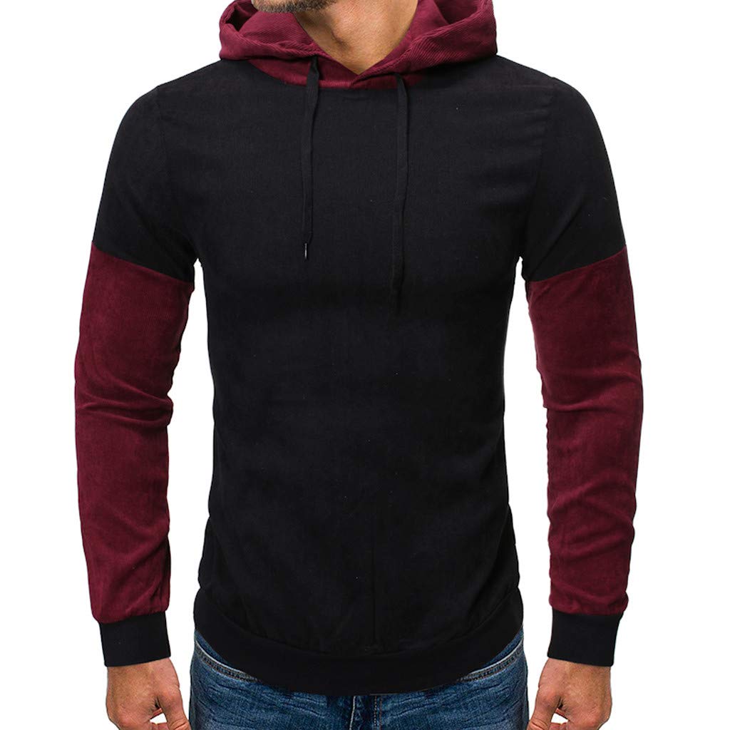 ZEFOTIM Men's Big and Tall Fleece Pullover Sweatshirt - Soft Winter Hoodie with Stylish Print for Casual Wear & Outdoor Activities