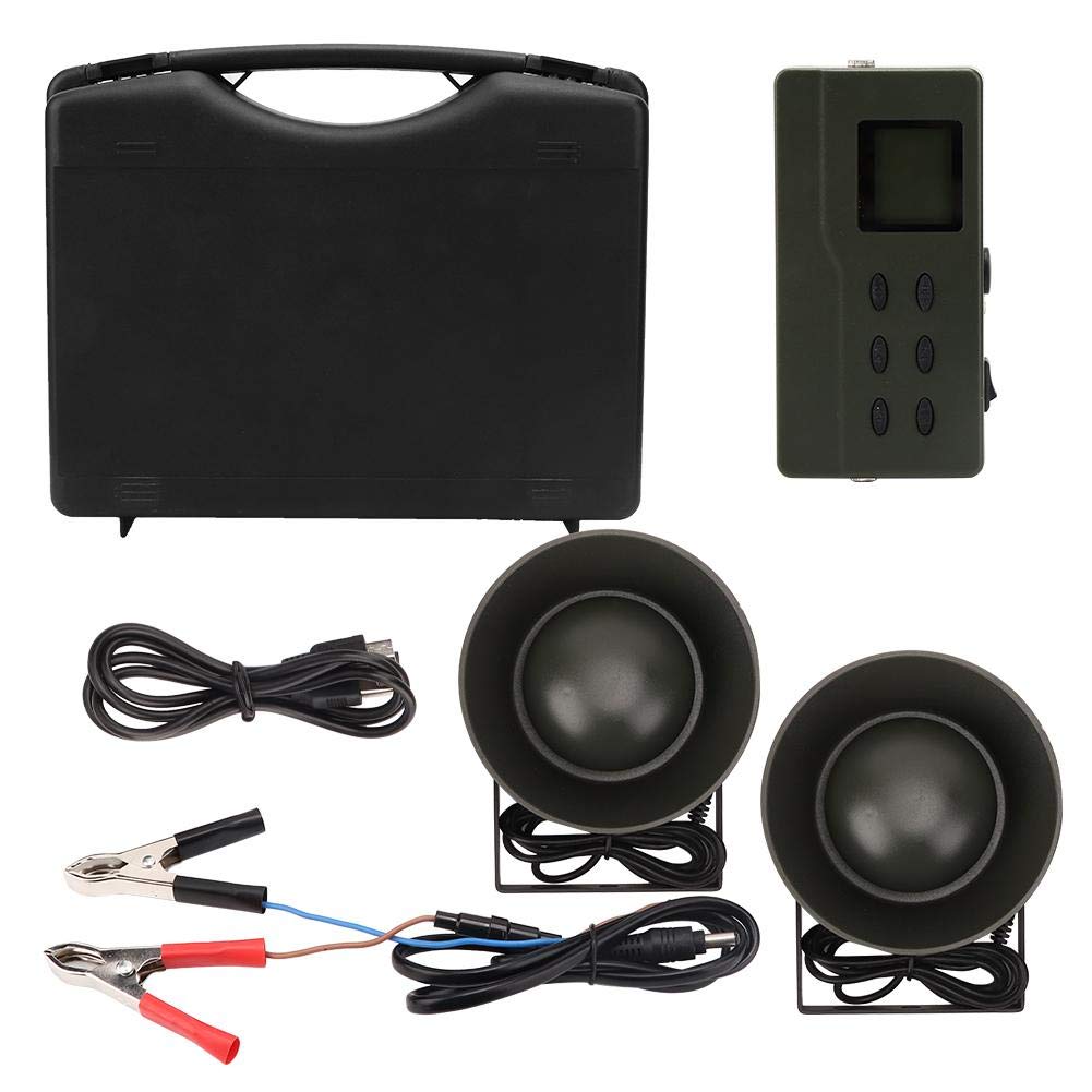 Tbest CP-390 ABS Bird Repellent Speaker with 182 Sounds - USB 2.0 Outdoor Bird Deterrent Device for Garden Protection, Hunting & Leisure Activities
