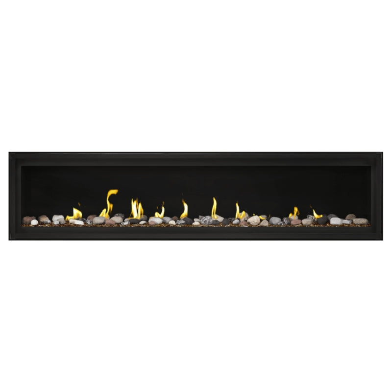 Napoleon Luxuria 74 Linear Direct Vent Gas Fireplace - LVX74NX | Modern Home Heating Solution for Living Rooms & Patios
