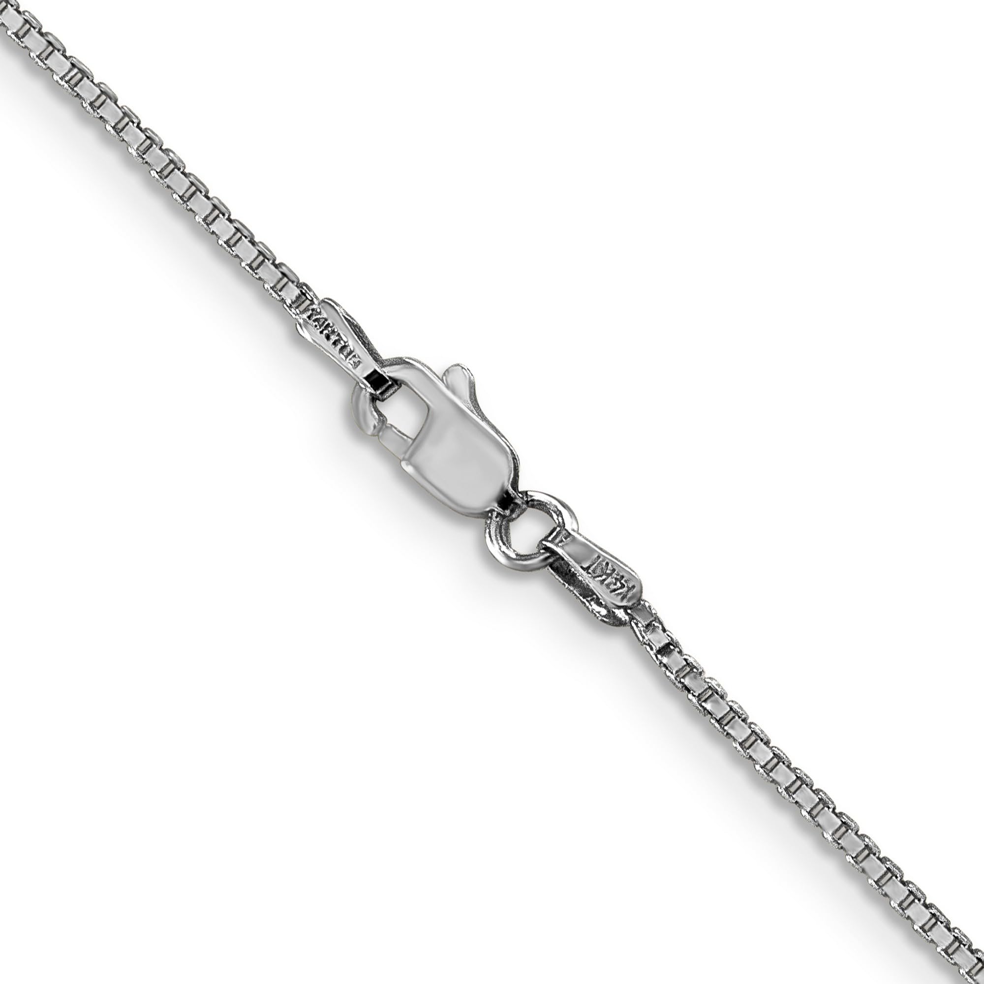 14K White Gold Classic Box Chain Necklace, Bracelet or Anklet - Elegant Jewelry for Women, Gift for Her, Wedding, Anniversary & Everyday Wear