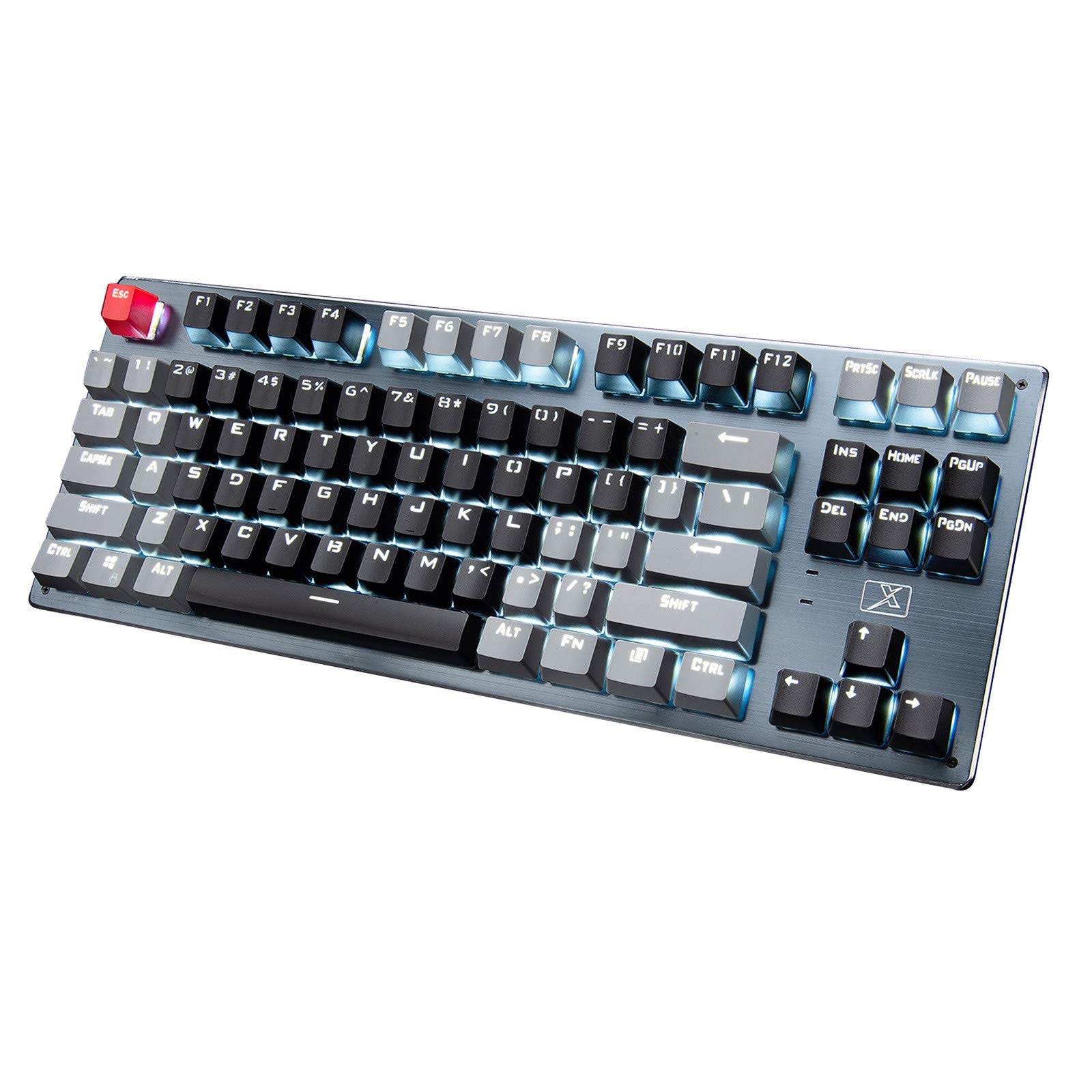 Amikadom 87 Key Mechanical Keyboard - Bluetooth, USB, Wireless Type-C, 3-Mode Backlit Gaming Keyboard (GT3) for PC, Mac, Laptop - Perfect for Office Work, Gaming & Typing