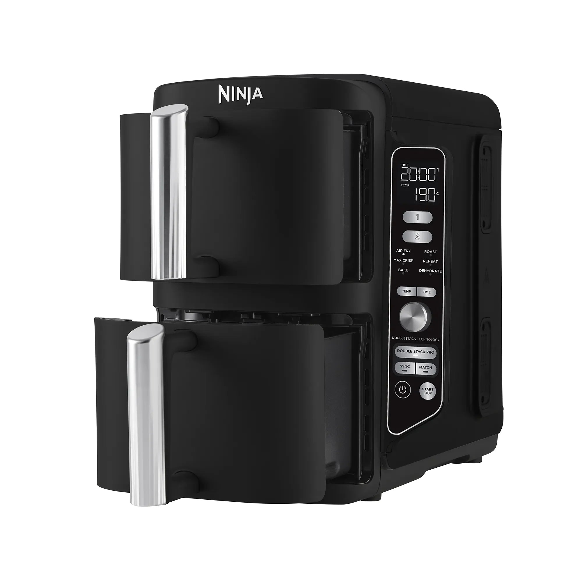 Ninja DoubleStack XXXL 9.5L 2 Drawer Air Fryer - Large Capacity Air Fryer Oven for Family Cooking, Healthy Oil-Free Frying, Baking & Roasting - Perfect for Home Kitchen, Parties & Meal Prep