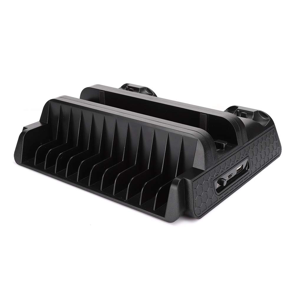 VBESTLIFE Universal Gaming Cooling Stand with Controller Charging Dock - Stable Multi-Function Bracket for PS4, PS4 Slim & PS4 Pro - Perfect for Long Gaming Sessions & Organized Playstation Setup