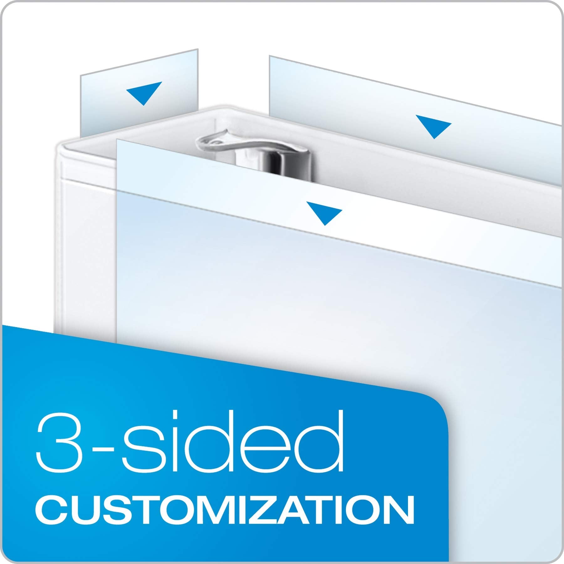 5 Pack 2 D Ring Binder with 425 Sheet Capacity - ClearVue Cover White (49120) for School, Office & Home Organization | Heavy Duty Document Storage Solution