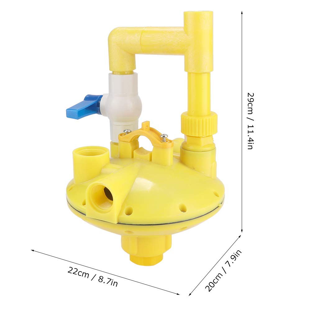 Secure Water Line Regulator with Pressure Reducing Valve for Outdoor Farmed Chicken Coops and Poultry Watering Systems
