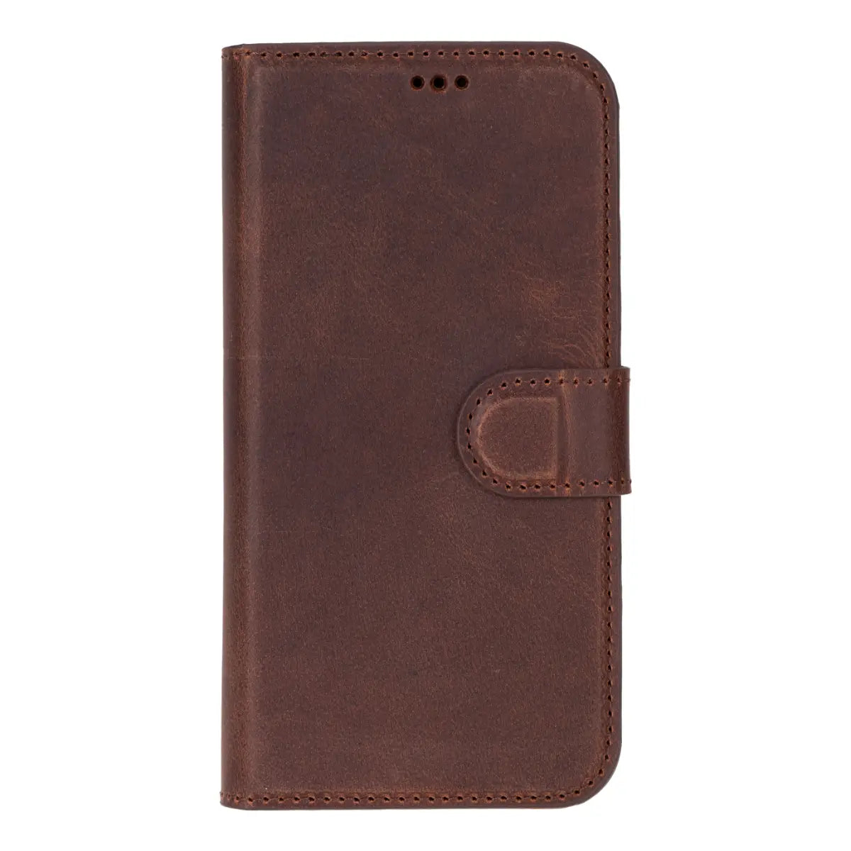 Premium Distressed Brown Leather iPhone 16 Pro Max Wallet Case - Slim Protective Cover with Card Slots for Credit Cards & ID - Perfect for Everyday Use, Travel & Business Professionals