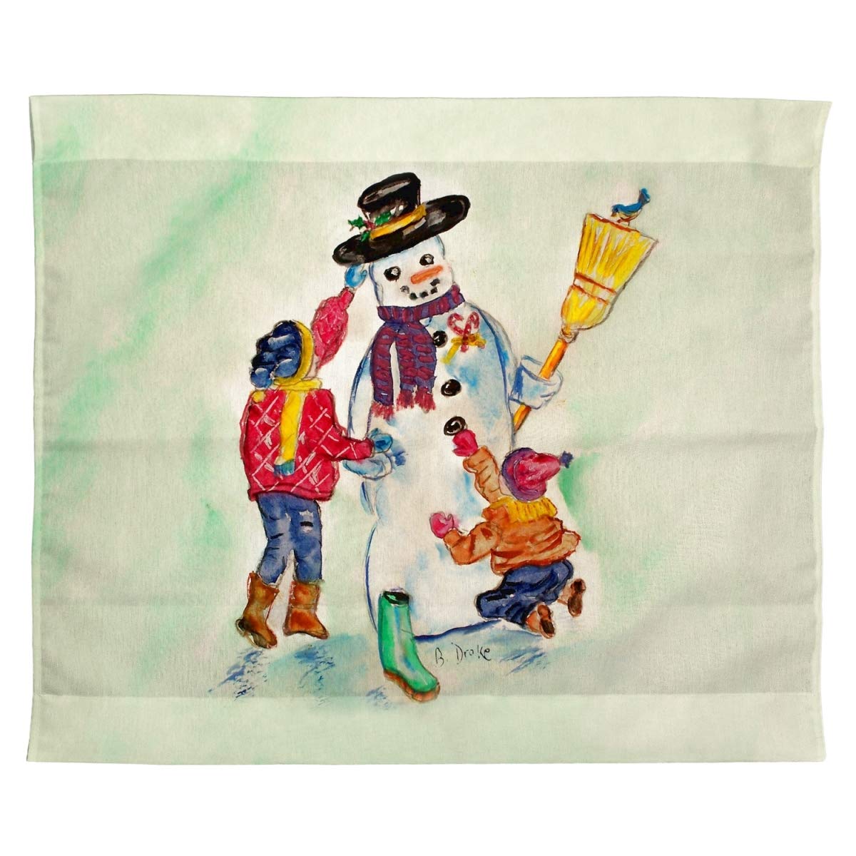 Betsy Drake TP903 24x30 Inch Snowman Outdoor Wall Hanging Decor - Perfect for Christmas Porch, Garden, and Holiday Home Decoration
