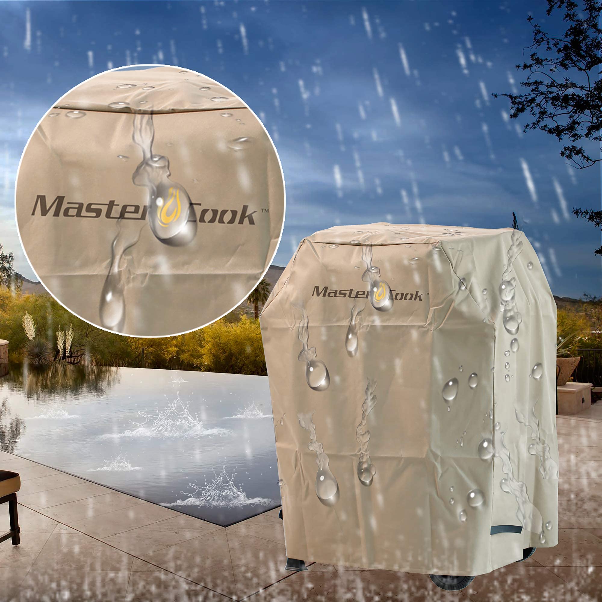 MASTER COOK Heavy Duty Waterproof Gas Grill Cover - 30.31
