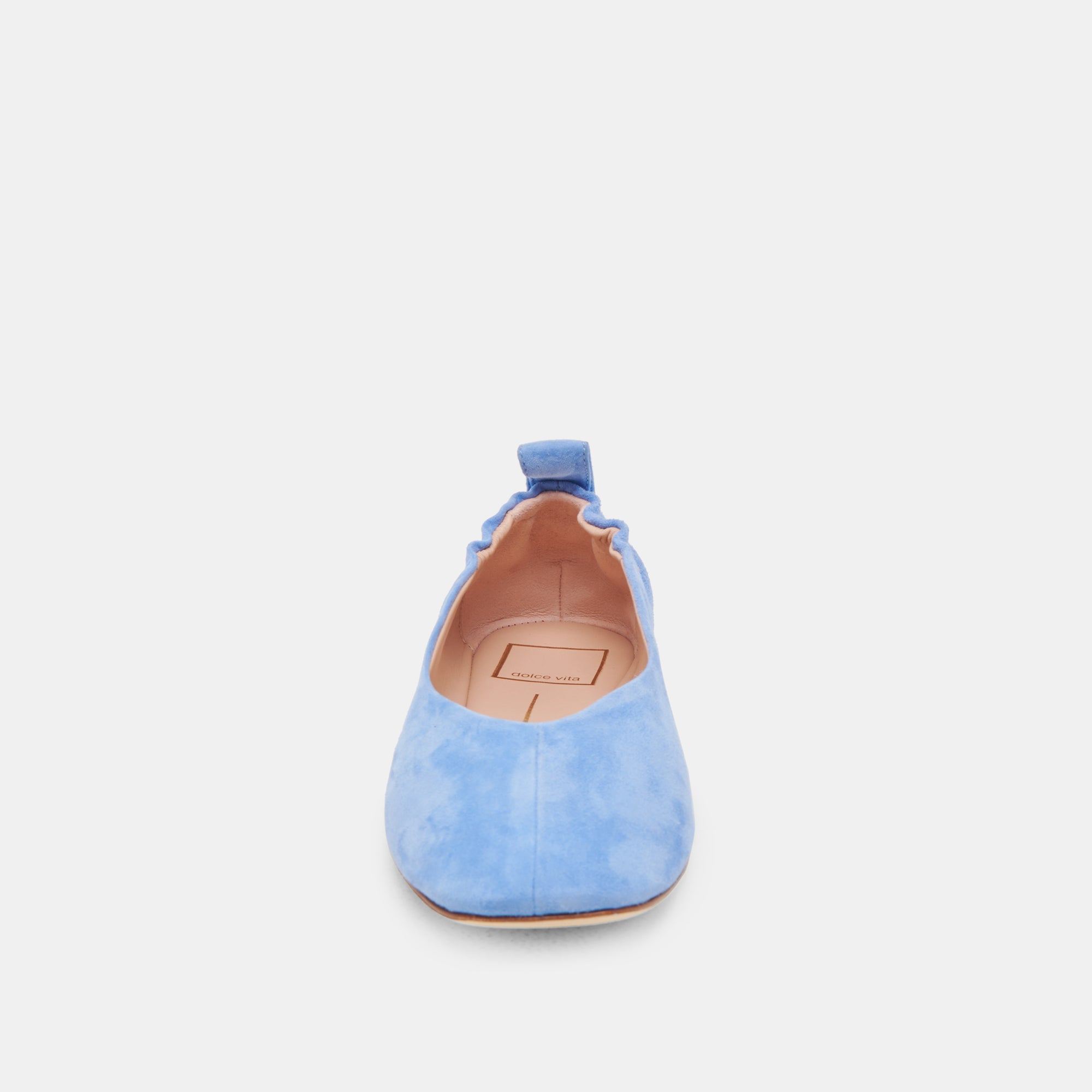 VINNIE Women's Ballet Flats - Dusty Blue Suede Slip-On Shoes for Comfort & Style | Perfect for Work, Casual Wear & Travel