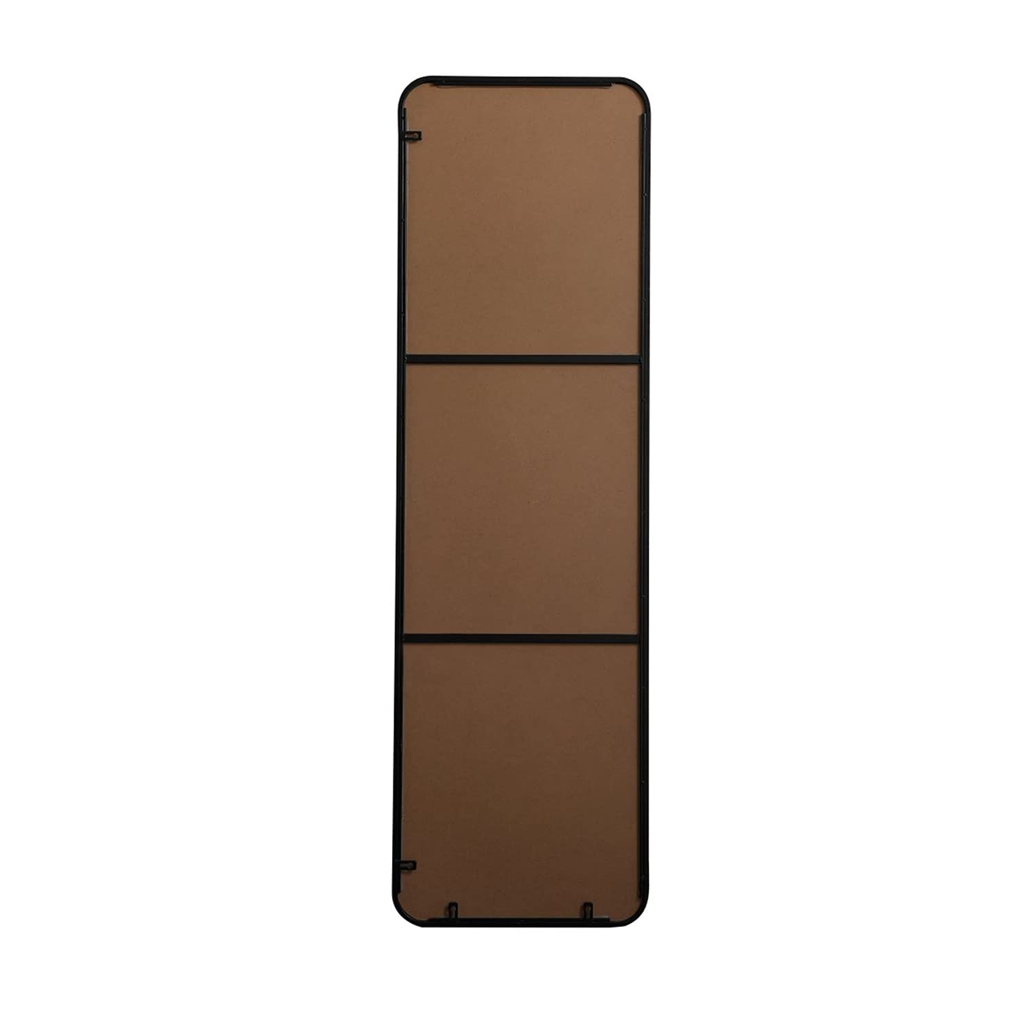 Black 18x60 Soft Corner Rectangular Mirror - Elegant Decor for Living Room