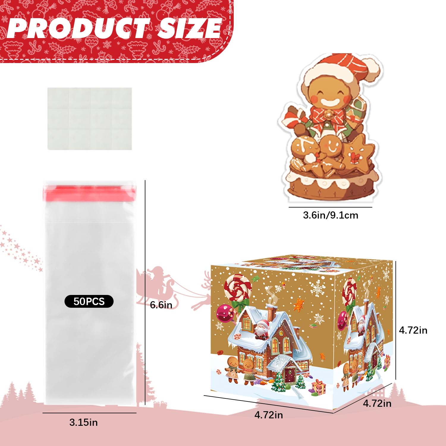 Gingerbread Man Christmas Money Box - Cash Gift Surprise Box for Women, Men, Boys & Girls | Holiday Savings Gift Idea for Christmas, Birthdays & Special Occasions