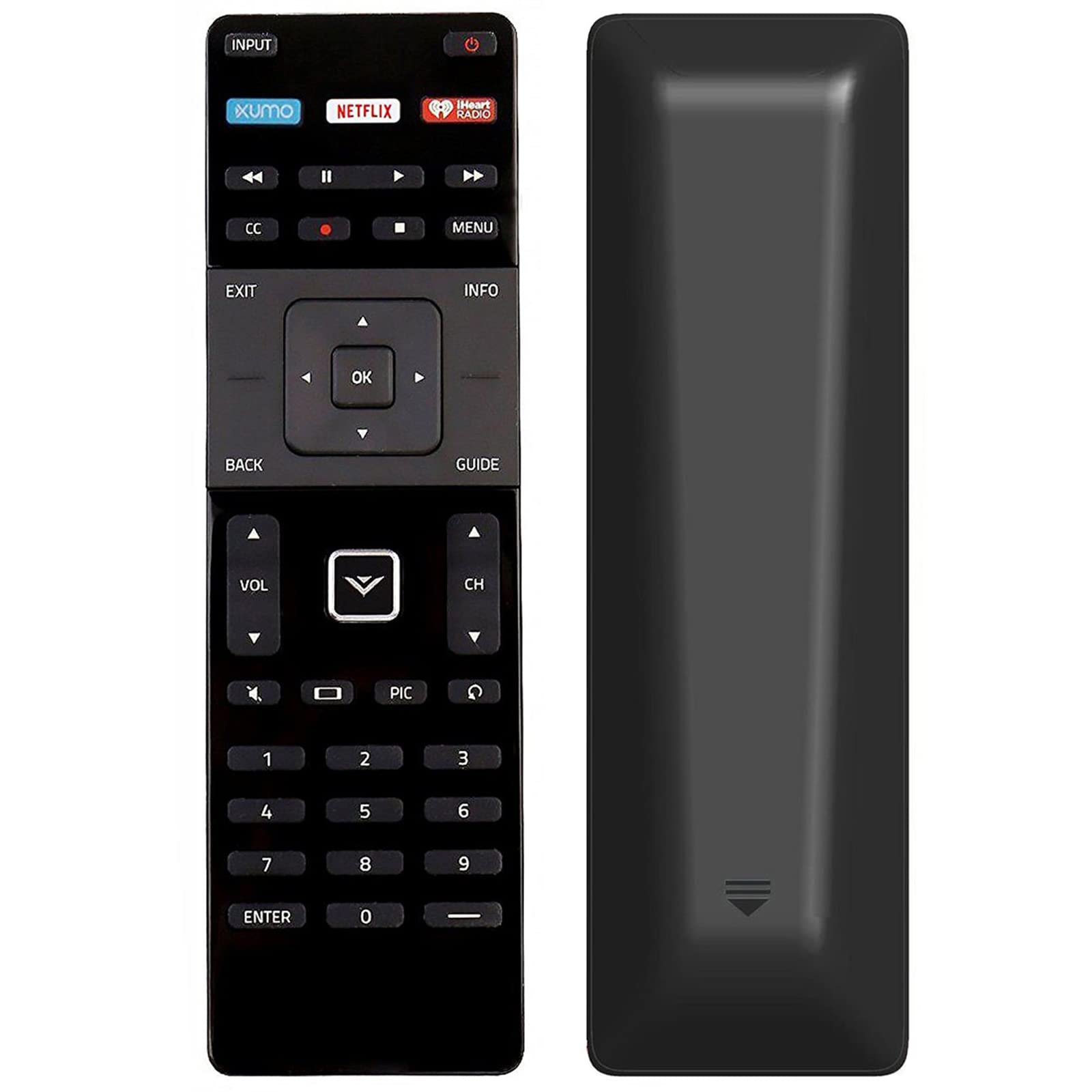 PerFascin XRT122 Universal Replacement Remote Control for Vizio Smart TV Models D32-D1, D32H-D1, D32X-D1, D39H-D0, D40-D1, D40U-D1, D55U-D1, D58U-D3, D60-D3, D65U-D2, E32-C1, E32H-C1, E40-C2, E40X-C2, E43-C2, E48-C2, E50-C1, D40F-E1, E55-C1 - Perfect for Home Entertainment & Smart TV Control