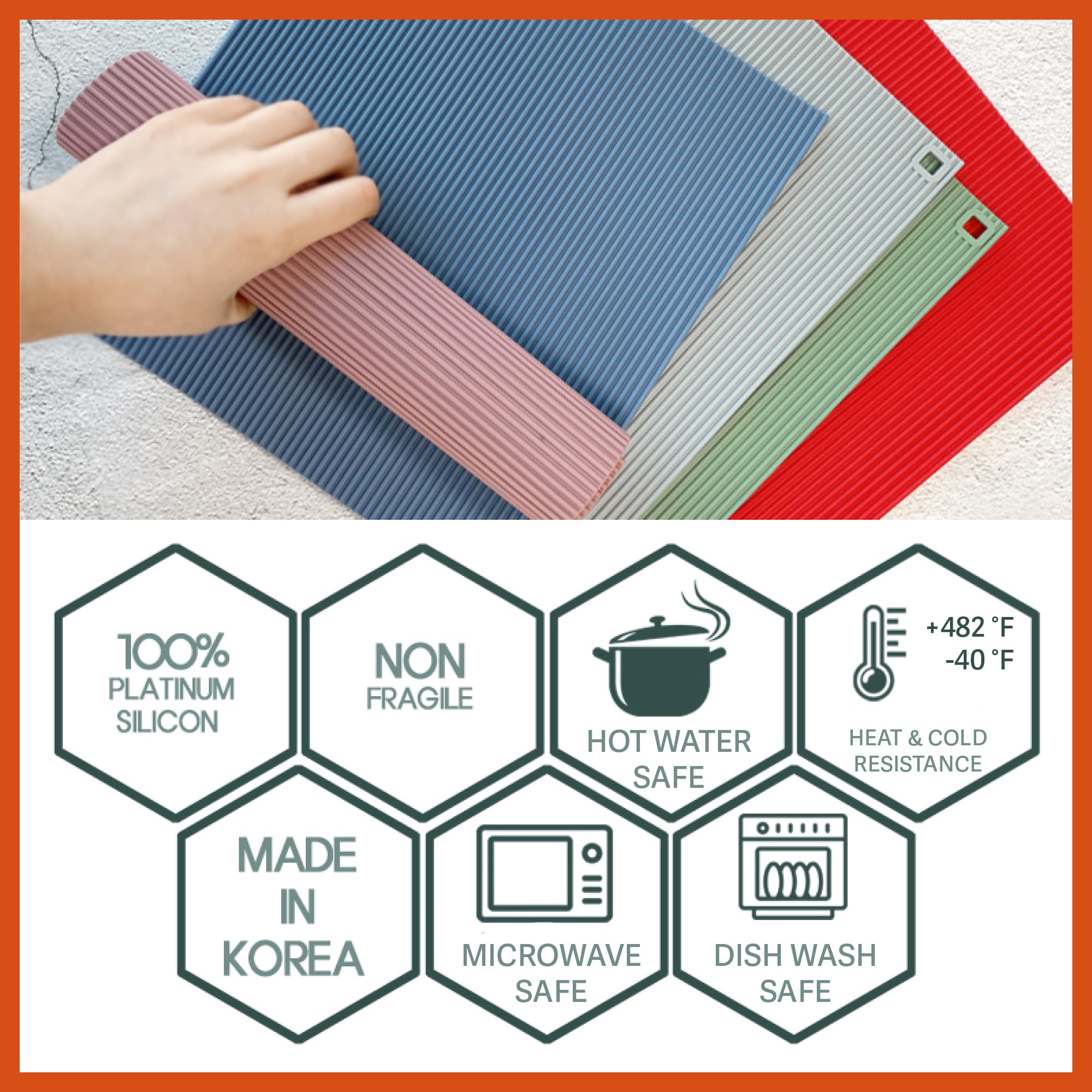 Premium Silicone Sushi Rolling Mat - BPA Free, Dishwasher Safe & Nonstick Kimbap Roller - Reusable, Easy to Clean DIY Sushi Maker for Homemade Sushi, Kimbap & Rice Rolls - Perfect for Japanese & Korean Cuisine (Pale Pink)