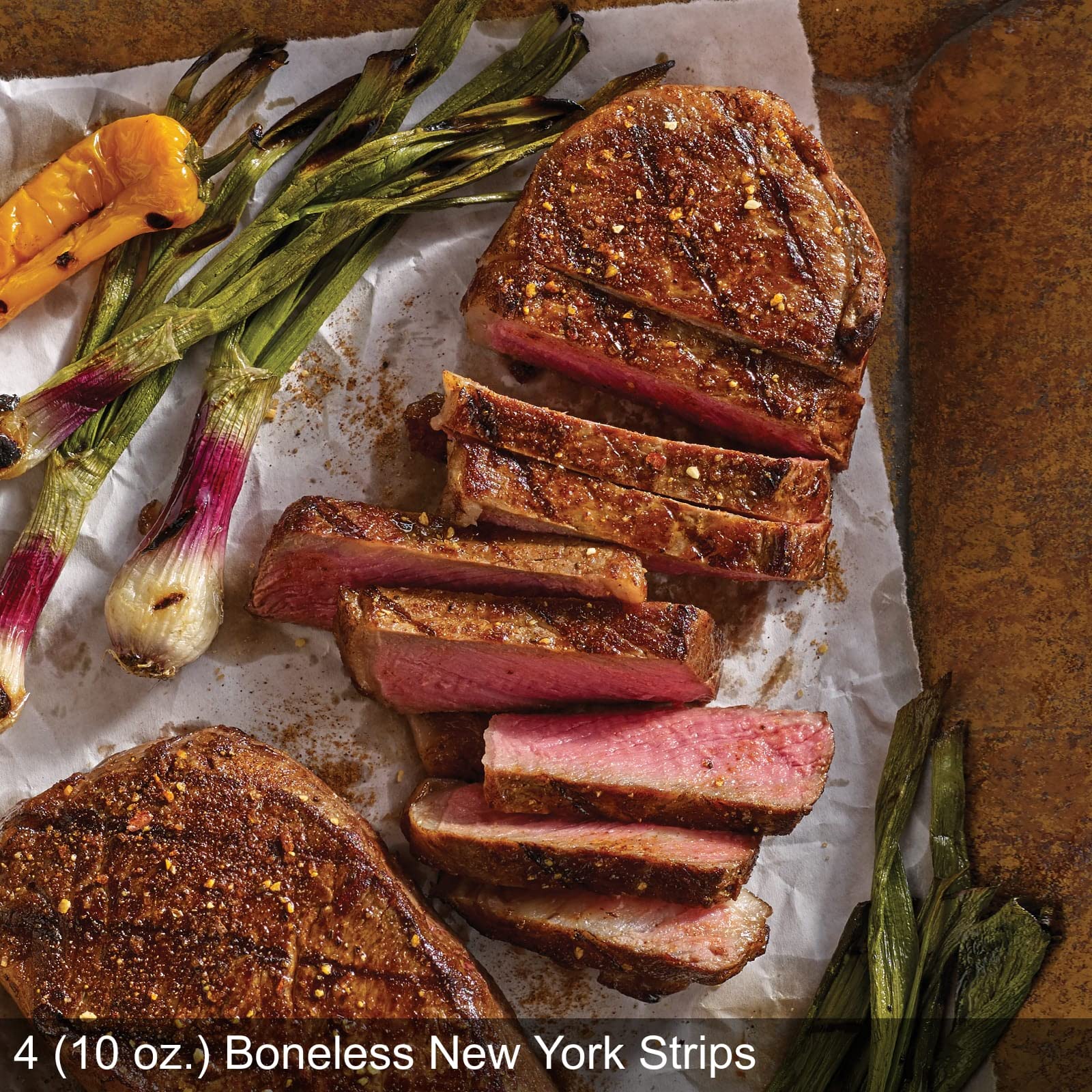 Omaha Steaks The Manhattan Collection - Premium Boneless New York Strips, Air-Chilled Chicken Breasts, Stuffed Baked Potatoes & Garlic Butter Baguettes | Gourmet Meal Kit for Dinner Parties, Date Nights & Special Occasions