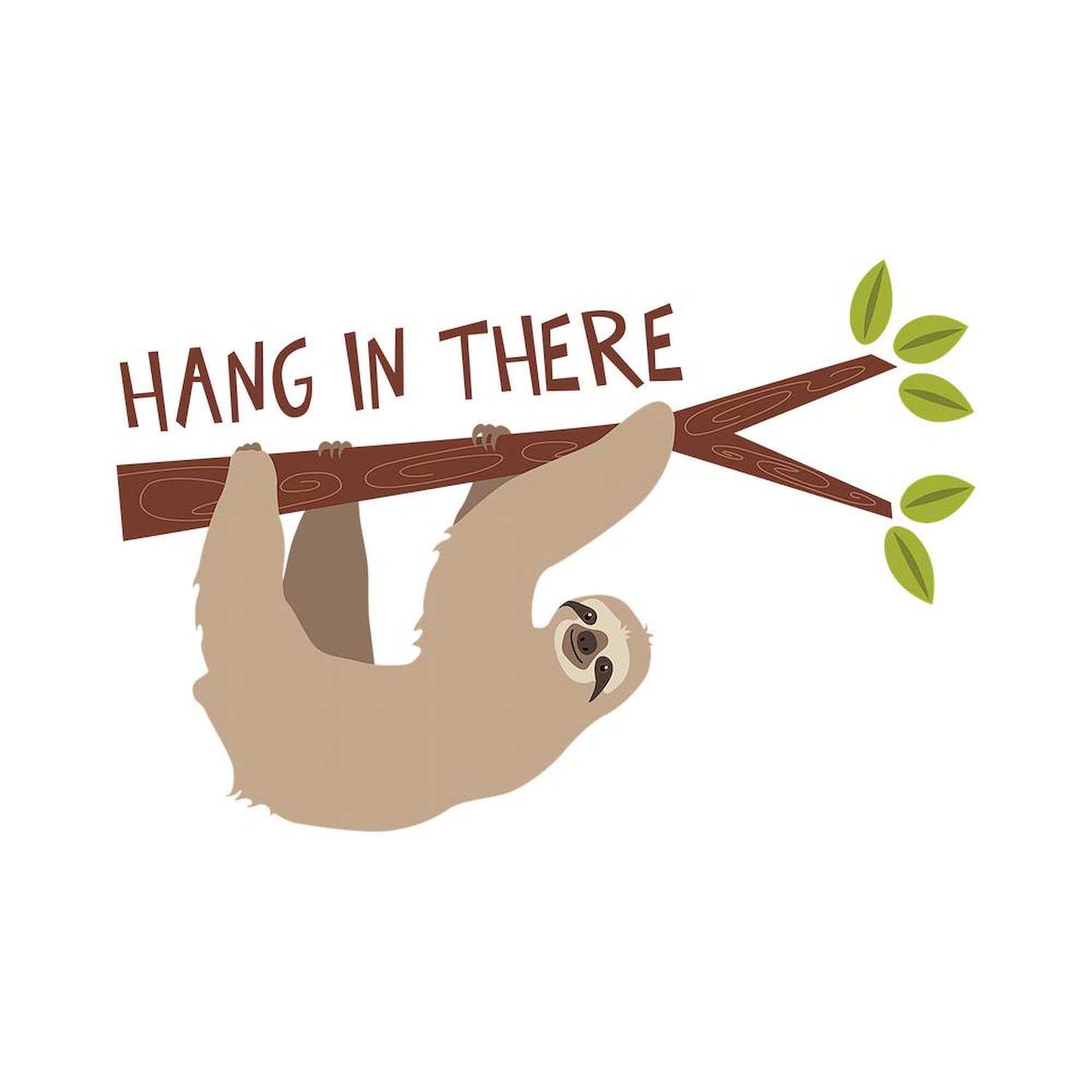 Hang In There Ceramic Coffee Mug - 11 oz (325 ml) White Coffee Cup - Perfect for Office, Home, or Gifts - Funny Motivational Mug for Tea & Coffee Lovers