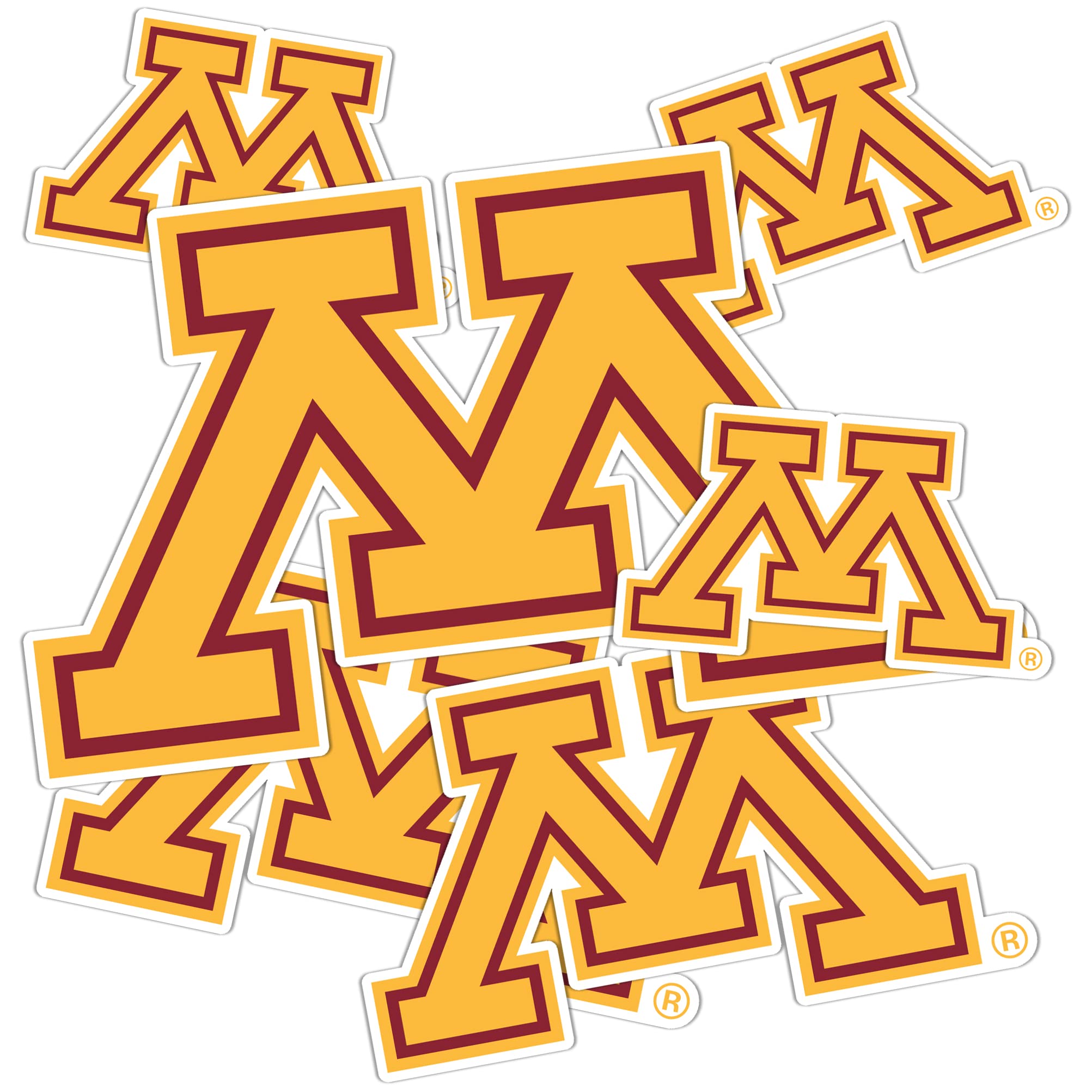 Minnesota Golden Gophers Vinyl Decal Sticker - Desert Cactus Design for Laptop, Water Bottle, Car & Scrapbook - University of Minnesota Fan Gift & School Spirit Accessories - Perfect for College Dorm Decor, Game Day & Alumni Pride