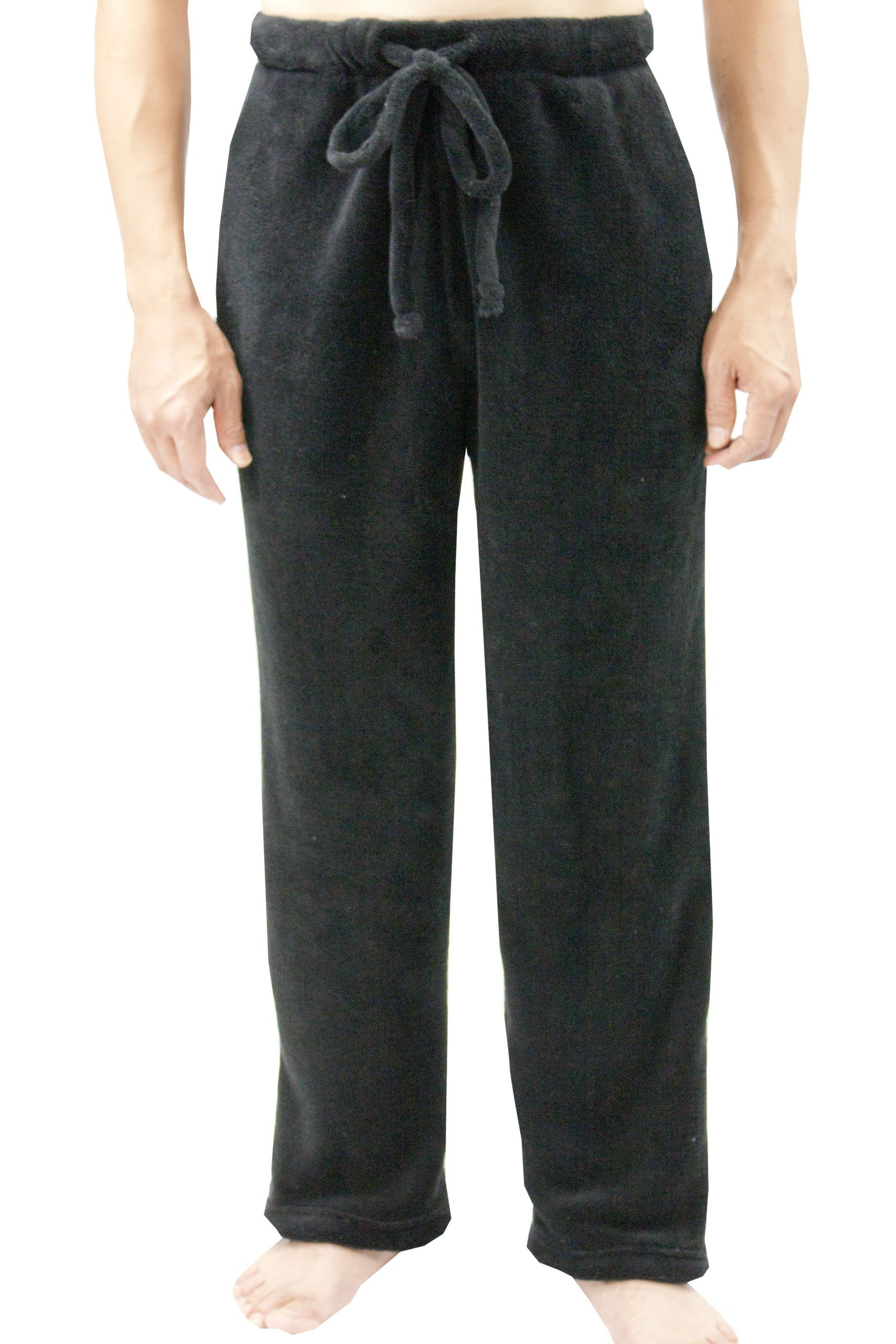 Men's Soft Coral Fleece Pajama Pants - Warm Winter Sleepwear & Lounge Pants for Comfortable Home Wear, Sleeping, and Relaxing