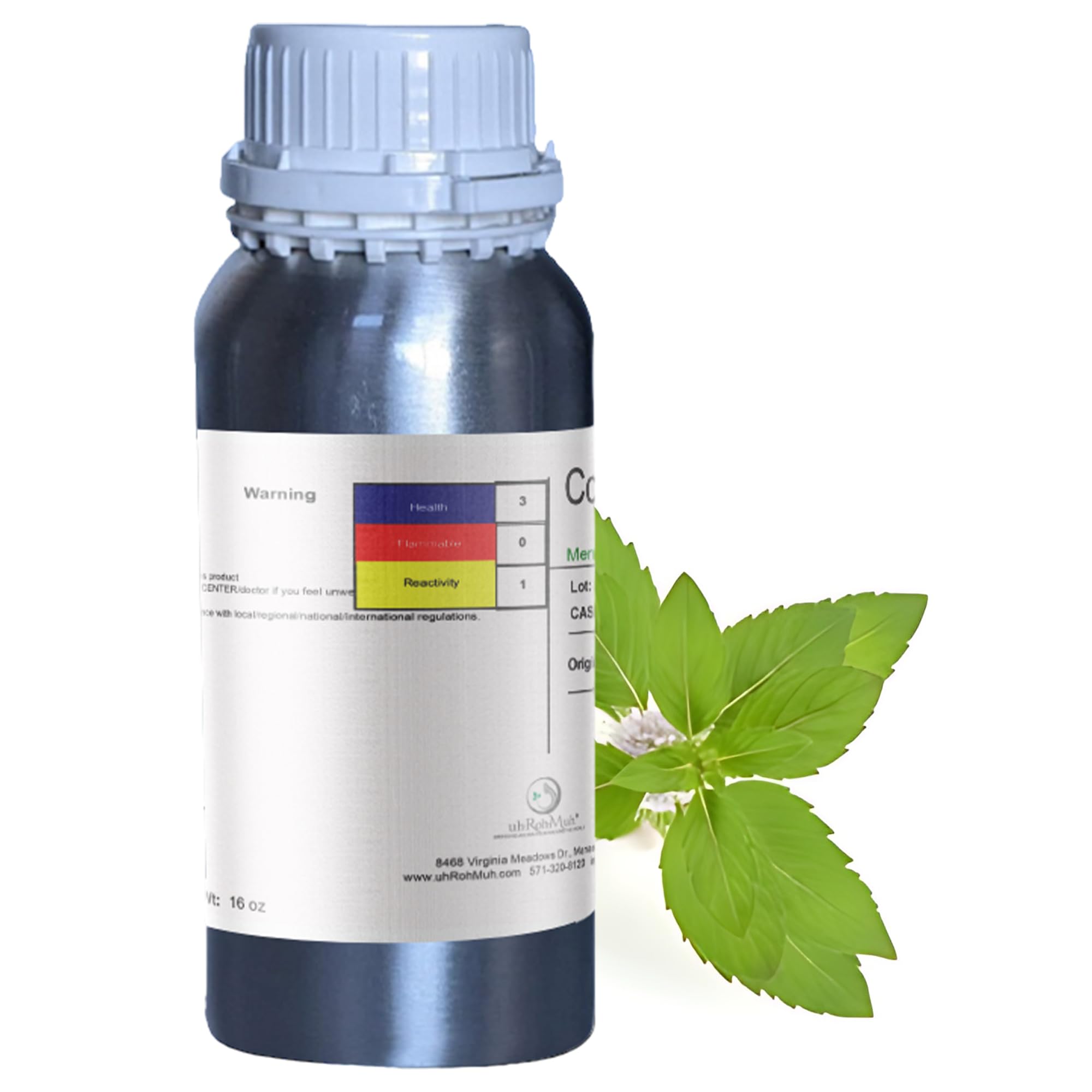 100% Pure & Natural Cornmint Essential Oil - 16oz Aromatherapy Oil for Diffusers, Massage & Skincare | Refreshing Minty Scent from India | Perfect for Relaxation, Stress Relief & Home Spa