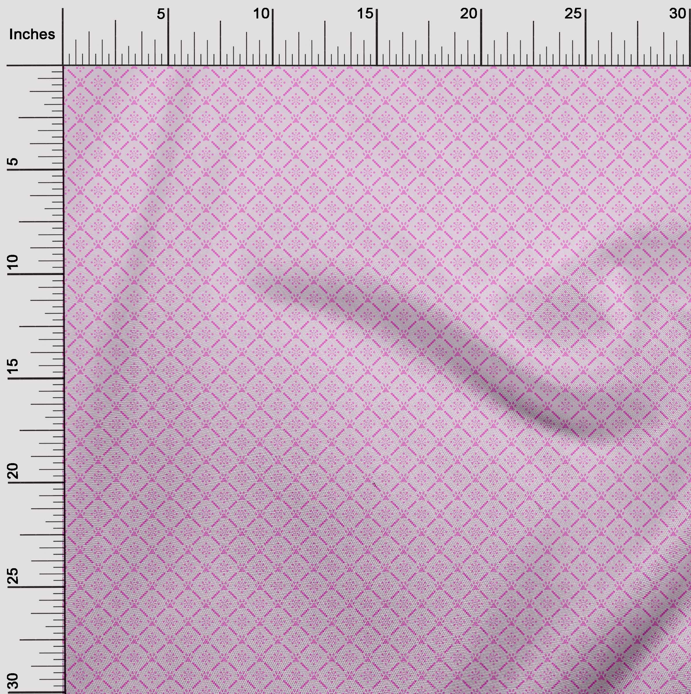 oneOone Viscose Jersey Pink2 Fabric - Soft Kids Dress Material, 60 Inch Wide Printed Fabric by The Yard - Perfect for DIY Children's Clothing, Summer Dresses & Craft Projects