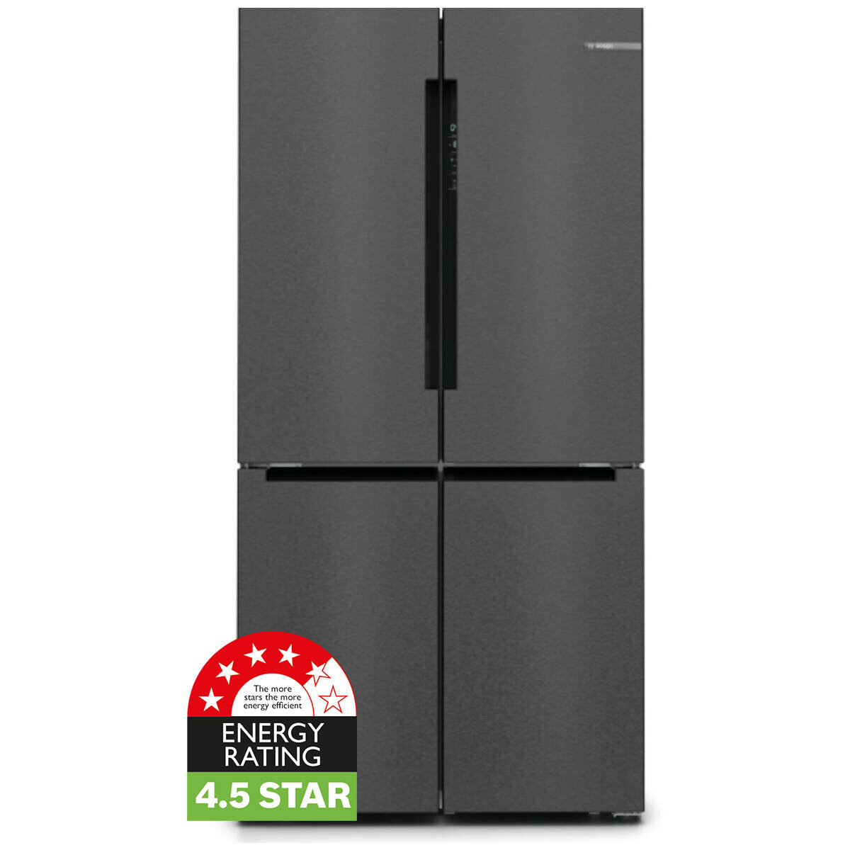 Bosch Series 6 605L French Door Refrigerator - Black Stainless Steel (KFN96AXEAA) | Energy Efficient, Spacious Fridge for Modern Kitchens & Large Families