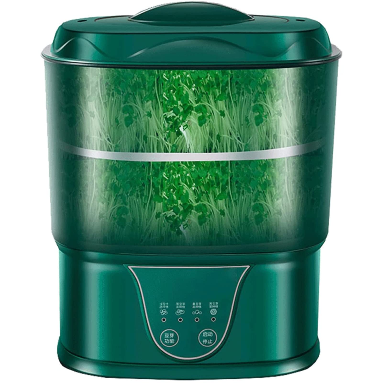 Automatic Bean Sprouts Maker Machine - 2-Tier Large Capacity Seed Sprouter for Home Gardening | Smart Germination Tool for Alfalfa, Mung Beans & Wheatgrass | Perfect for Healthy Salads, Sandwiches & Juicing