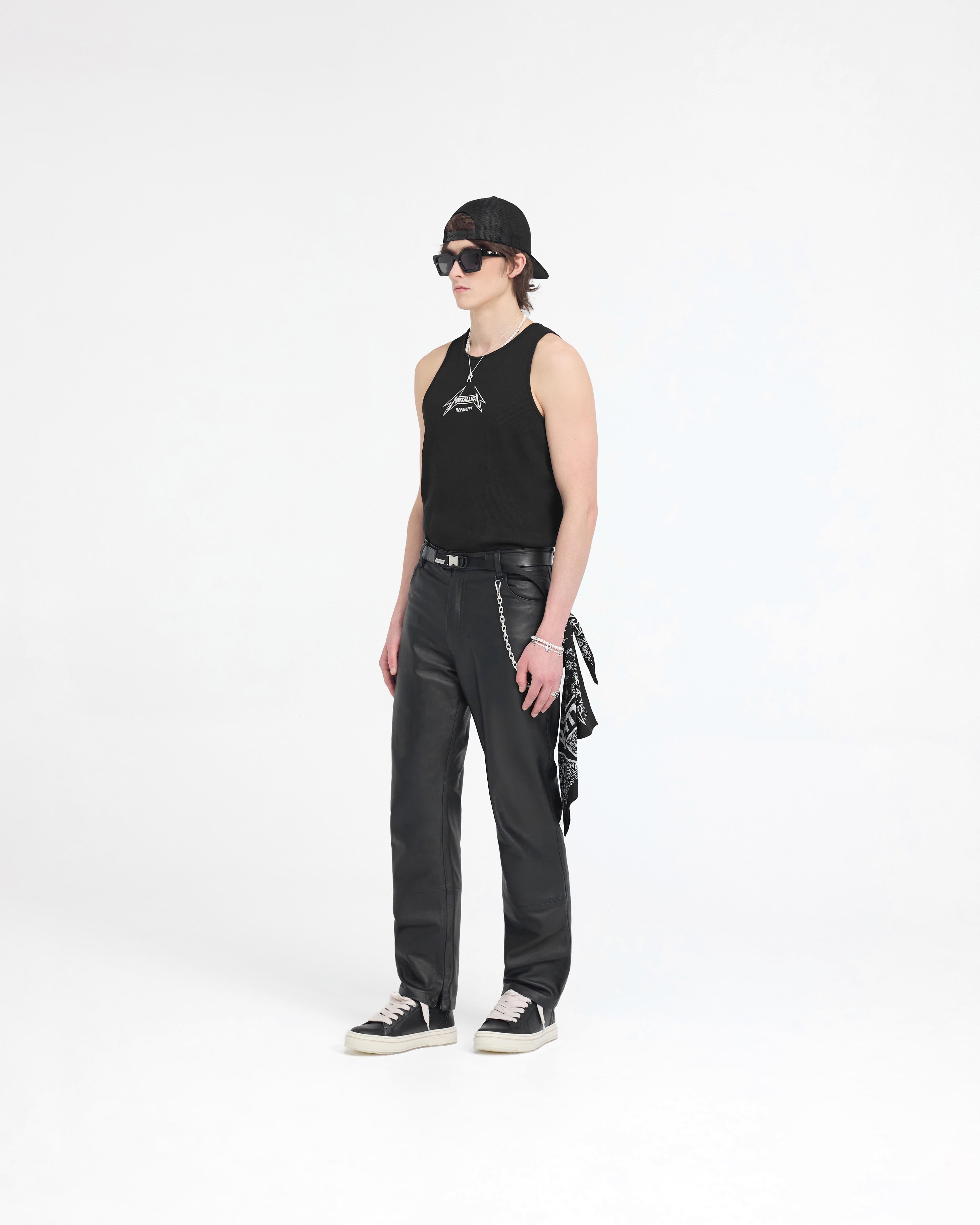 Represent X Metallica Local Crew Vest - Jet Black | Official Merchandise | Rock Band Apparel for Concerts & Casual Wear