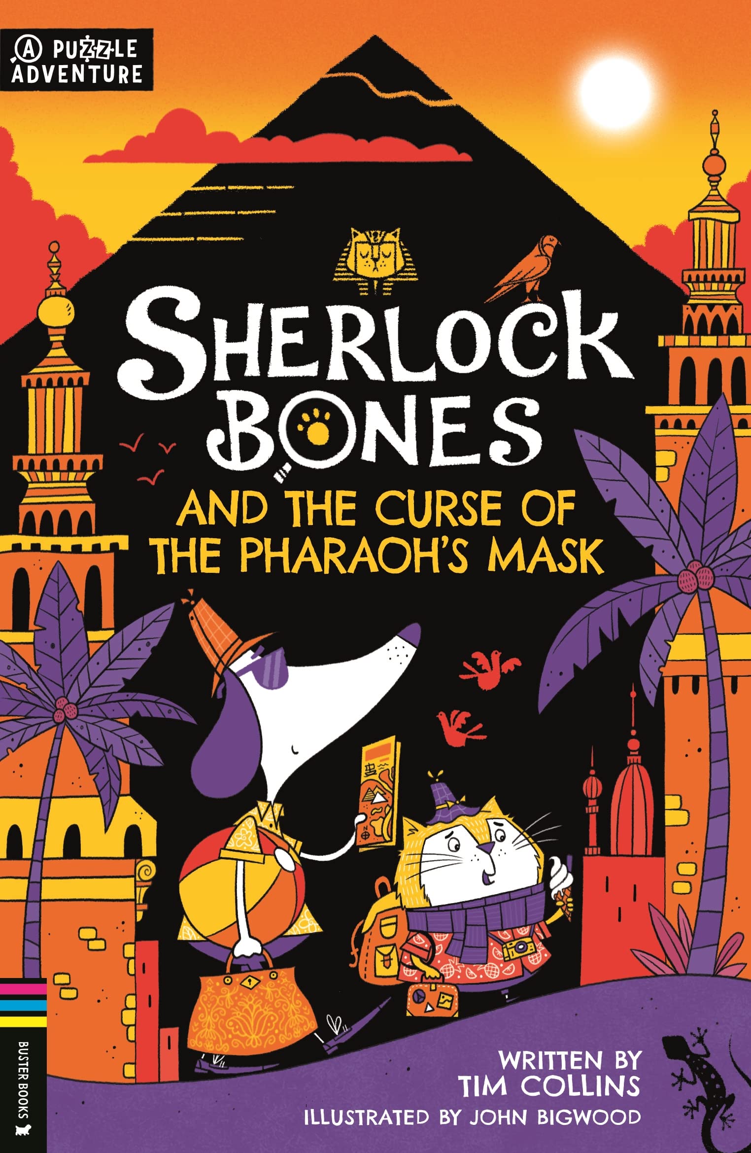 Sherlock Bones and the Curse of the Pharaoh's Mask - Puzzle Adventure Game | Mystery Solving Board Game for Teens & Adults | Perfect for Family Game Nights & Detective-Themed Parties
