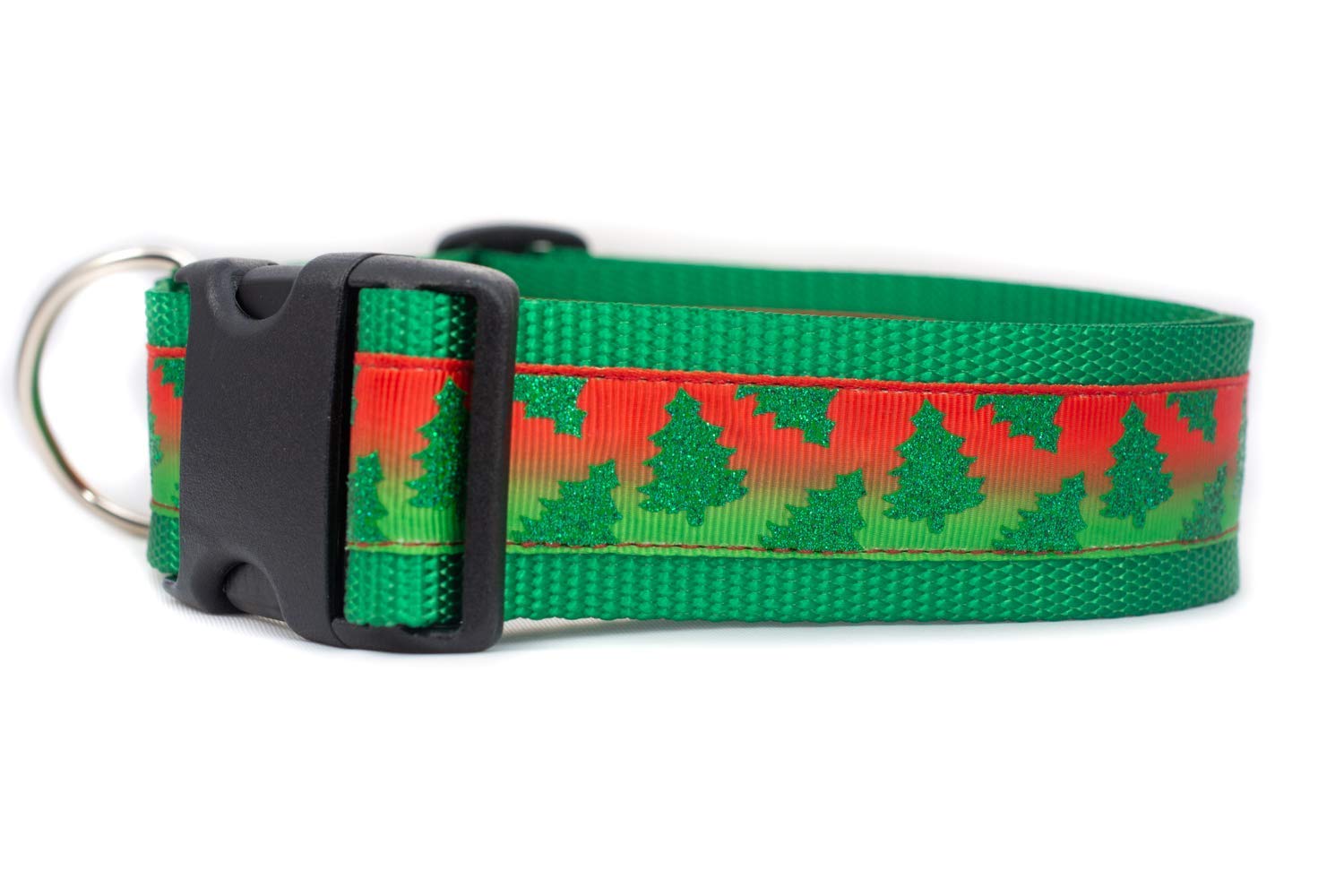 Festive Christmas Tree Pattern Dog Collar - 1