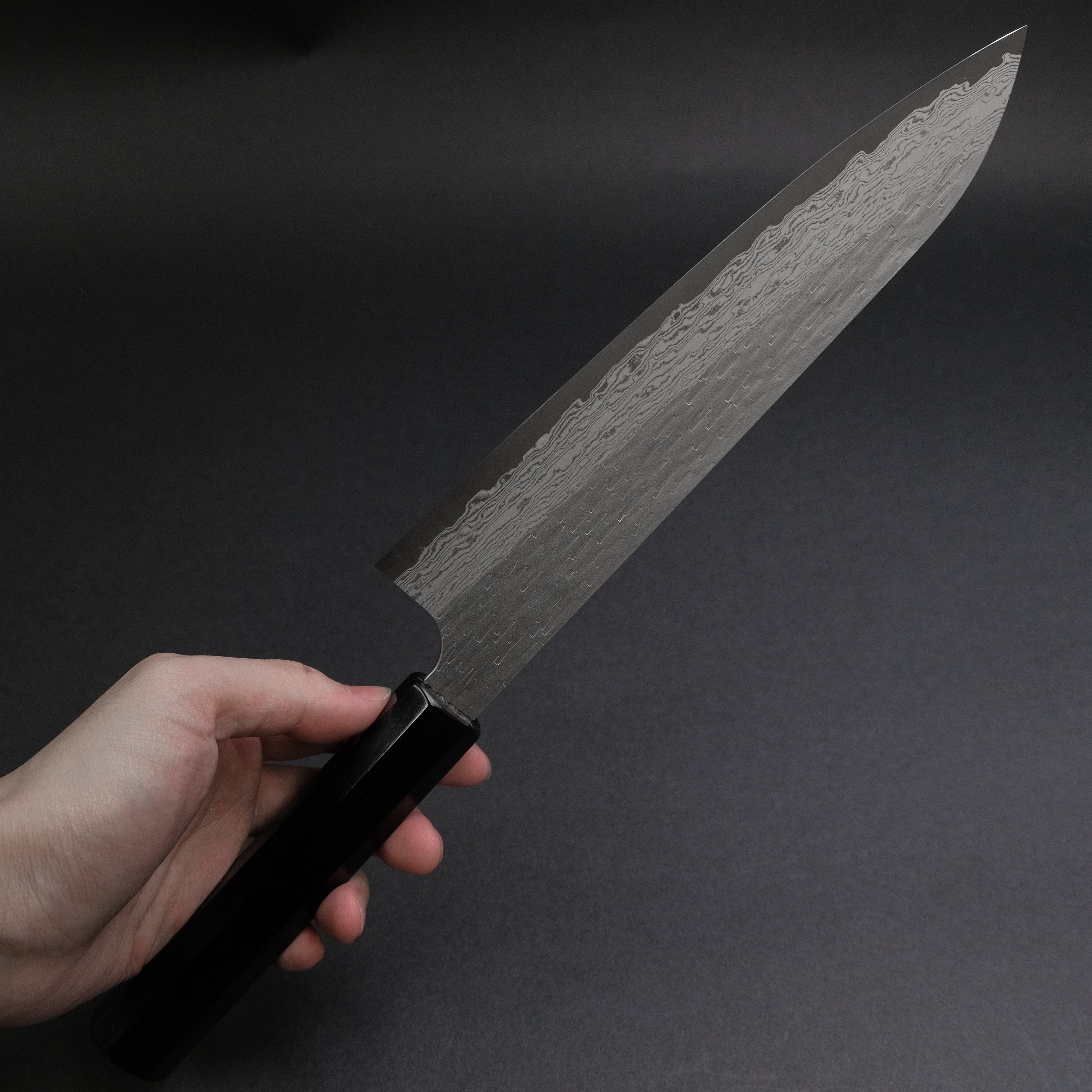 Nigara VG XEOS 210mm Gyuto Japanese Chef Knife with Ebony Handle - Professional Kitchen Tool for Slicing, Dicing & Precision Cooking