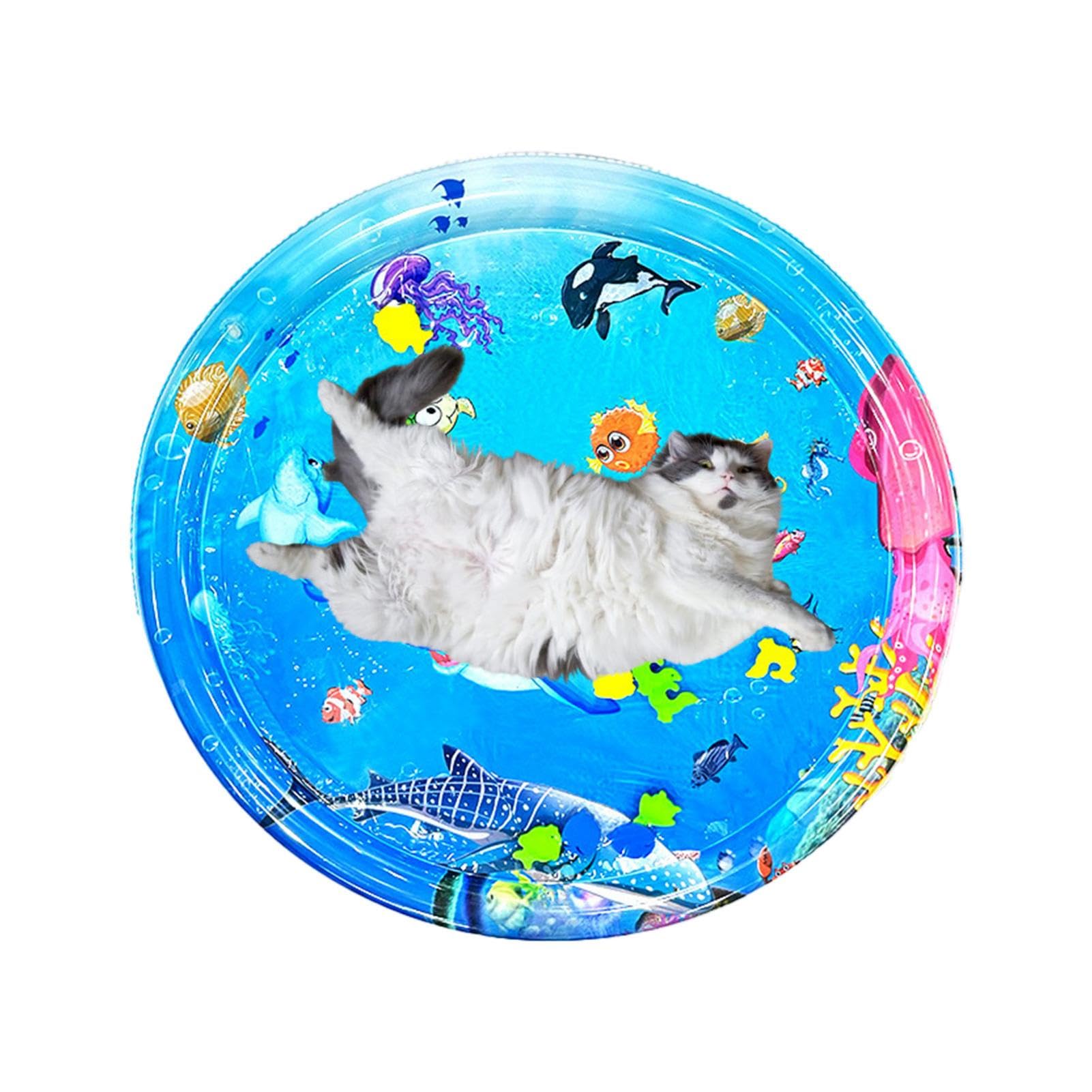 Water Sensor Play Mat for Dogs & Pets - Inflatable Outdoor Pet Water Mat with Motion Sensor, Foldable & Lightweight Splash Pad for Backyard, Pool, Beach | Perfect for Summer Fun & Cooling Off