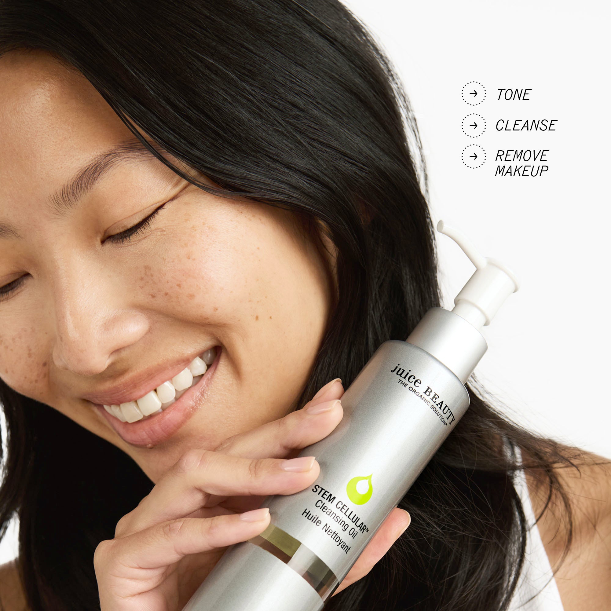 Stem Cellular Cleansing Oil - Organic Face Wash & Makeup Remover for Glowing Skin | Perfect for Daily Skincare & Nighttime Routine