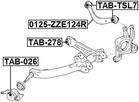 Toyota Rear Control Arm Bushing Replacement - Compatible with Various Models - Durable Rubber for Smooth Ride - Perfect for Suspension Repair & Off-Road Adventures