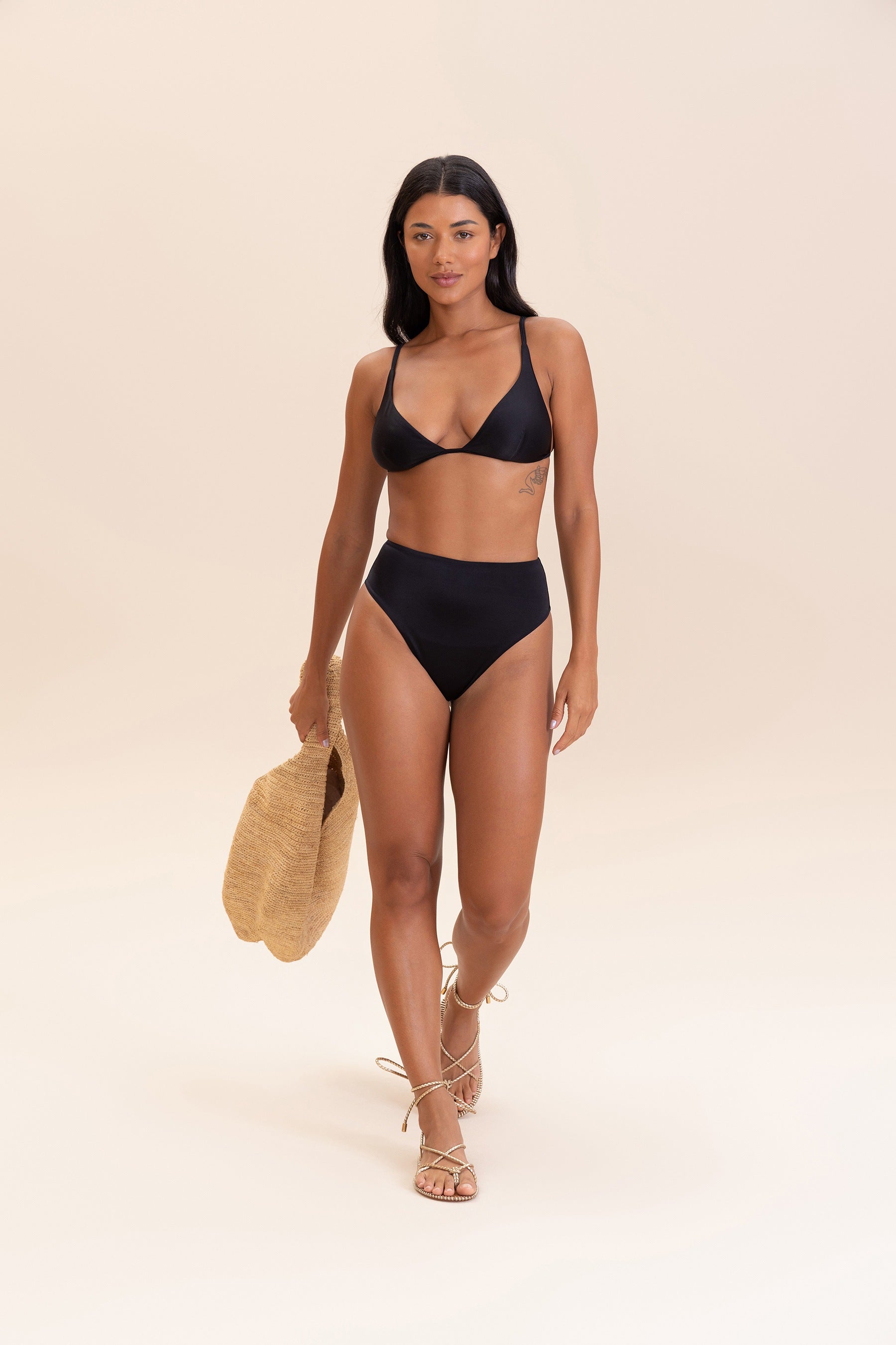 Shine Triangle Bikini Top for Women - Sexy Swimwear Push Up Bikini Bra for Beach, Pool Party & Summer Vacation