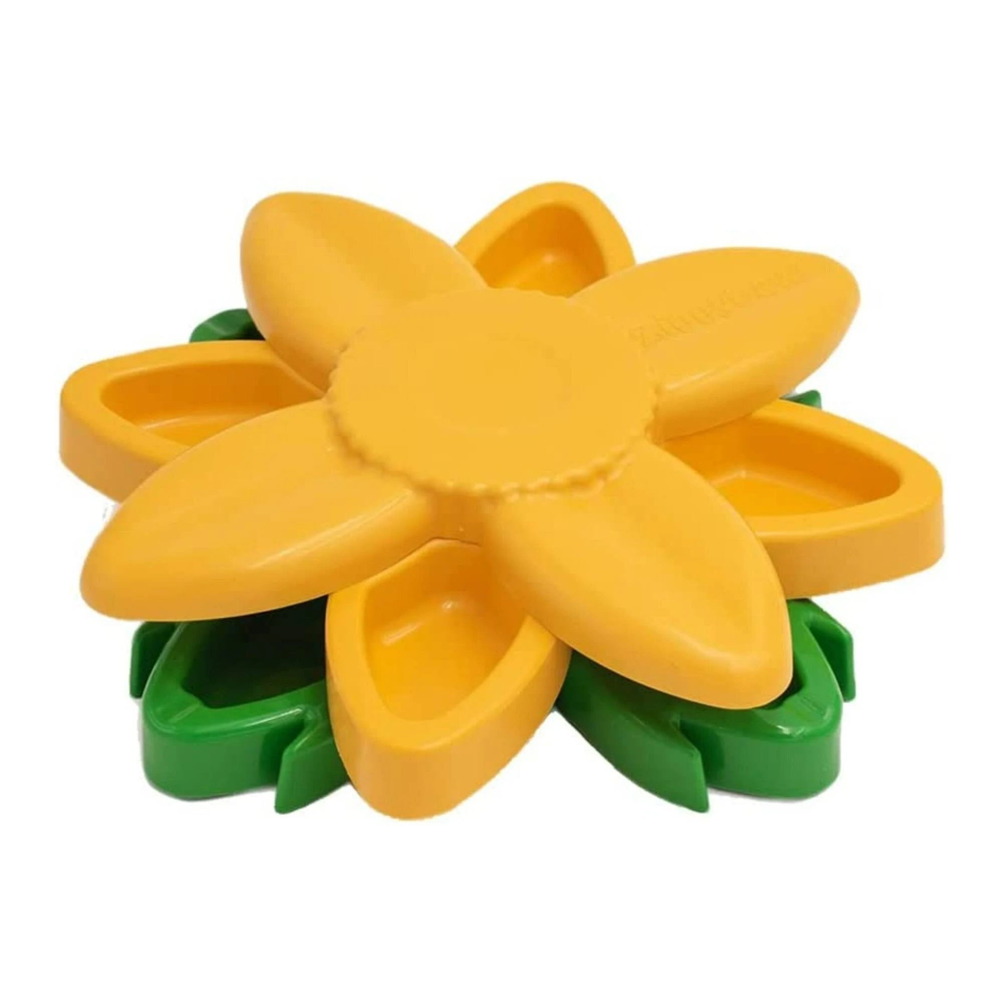 SmartyPaws Puzzler Interactive Dog Toy - Mental Stimulation Puzzle Game for Dogs with Treat Dispenser (Sunflower Design) - Perfect for Boredom Relief & Training Small to Medium Breeds