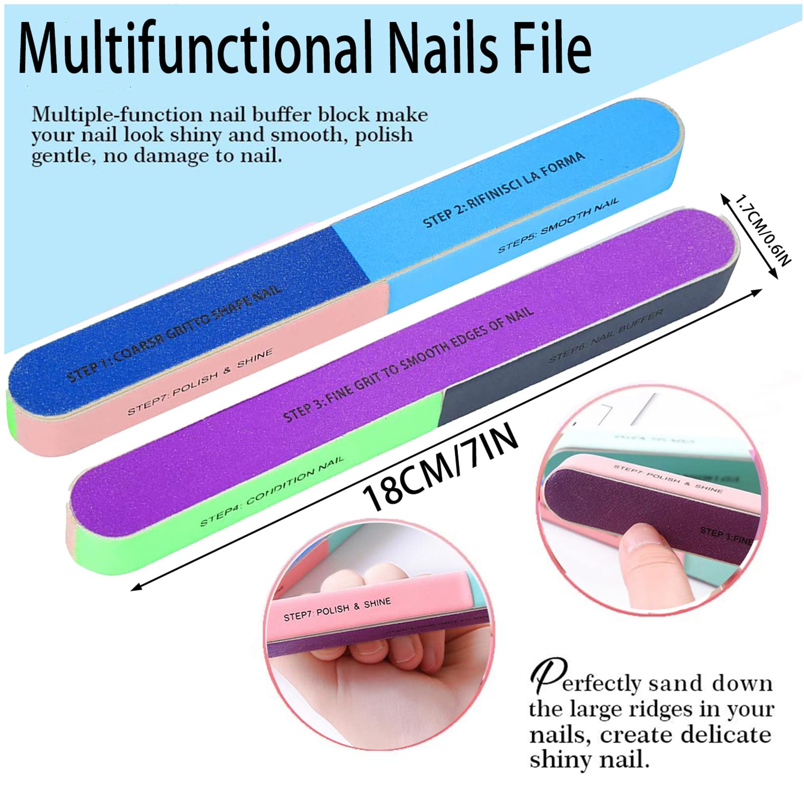 NAISKA 120Pcs Clear Acrylic Coffin Nail Forms Set - 12 Sizes Gel Nail Extension Mold Kit with Dual-Ended Polygel Brush, 7-Way Nail File & 5 Nail Tools | Professional DIY Manicure & Nail Art Supplies for Salon & Home Use