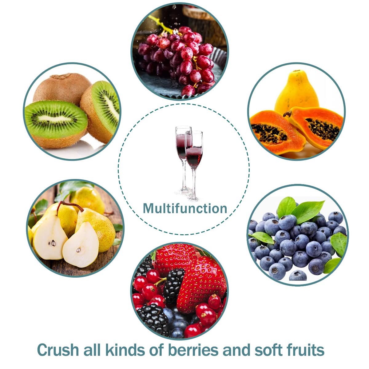 Premium Hydraulic Fruit Wine Press 5.3 Gallon/20L with Built-in Apple Grinder - Ideal for Making Cider, Juice & Wine at Home or Small Farms